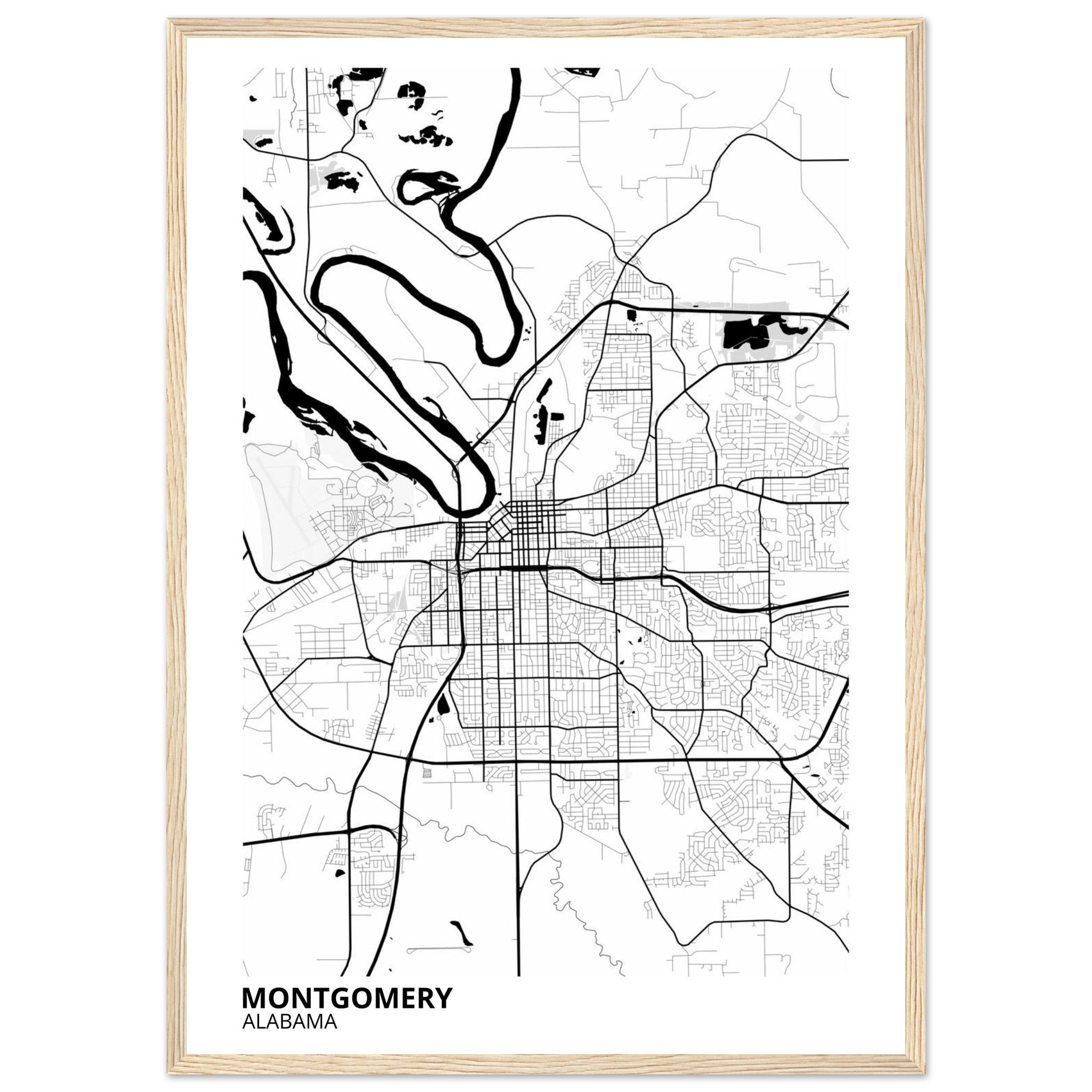 montgomery map poster print