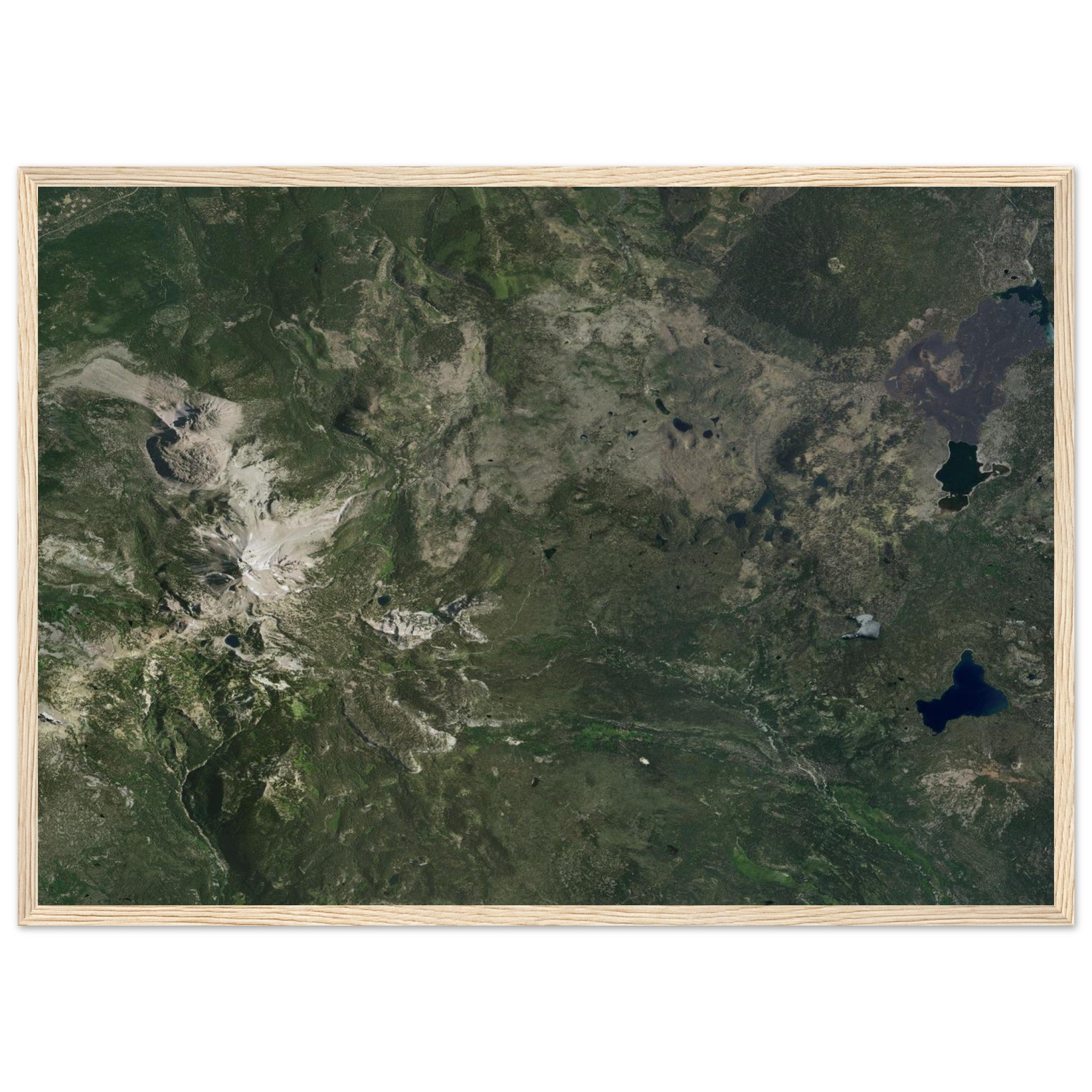 Lassen Volcanic National Park Natural Earth Print - Ink And Atlas