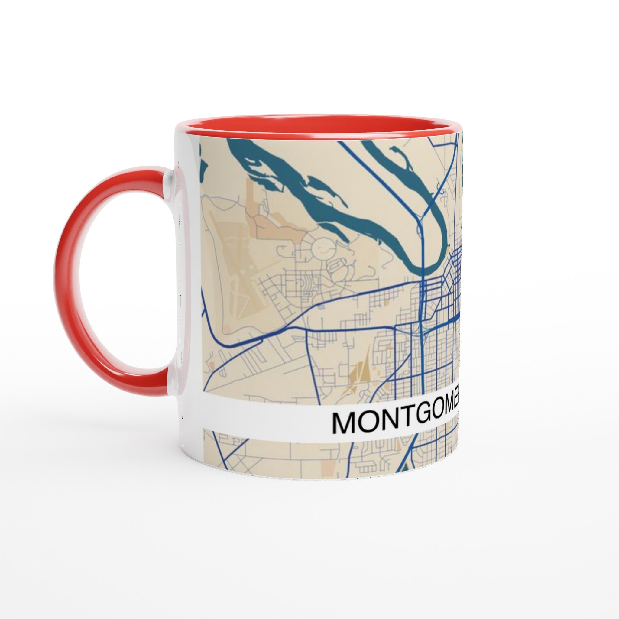 Montgomery Alabama Modern City Map Mug - Ink And Atlas