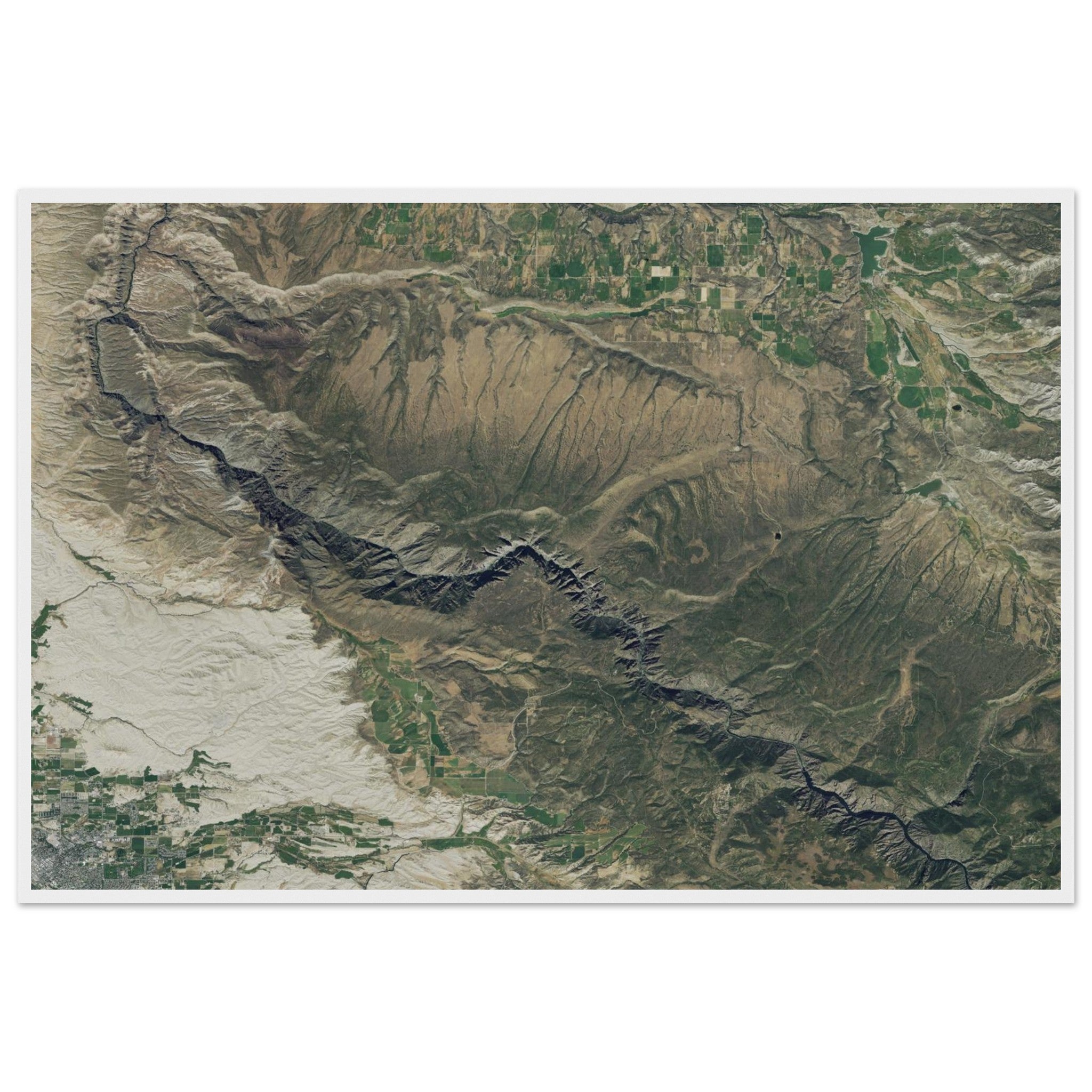 Black Canyon National Park Natural Earth Print - Ink And Atlas