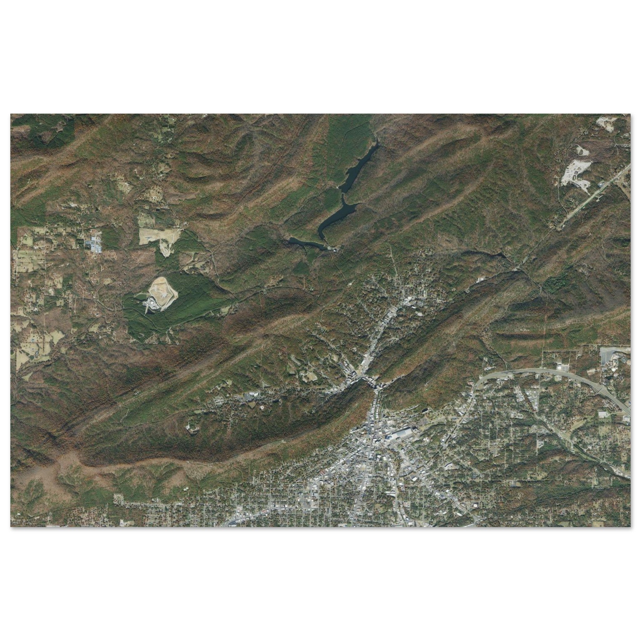 Hot Springs National Park Natural Earth Print - Ink And Atlas