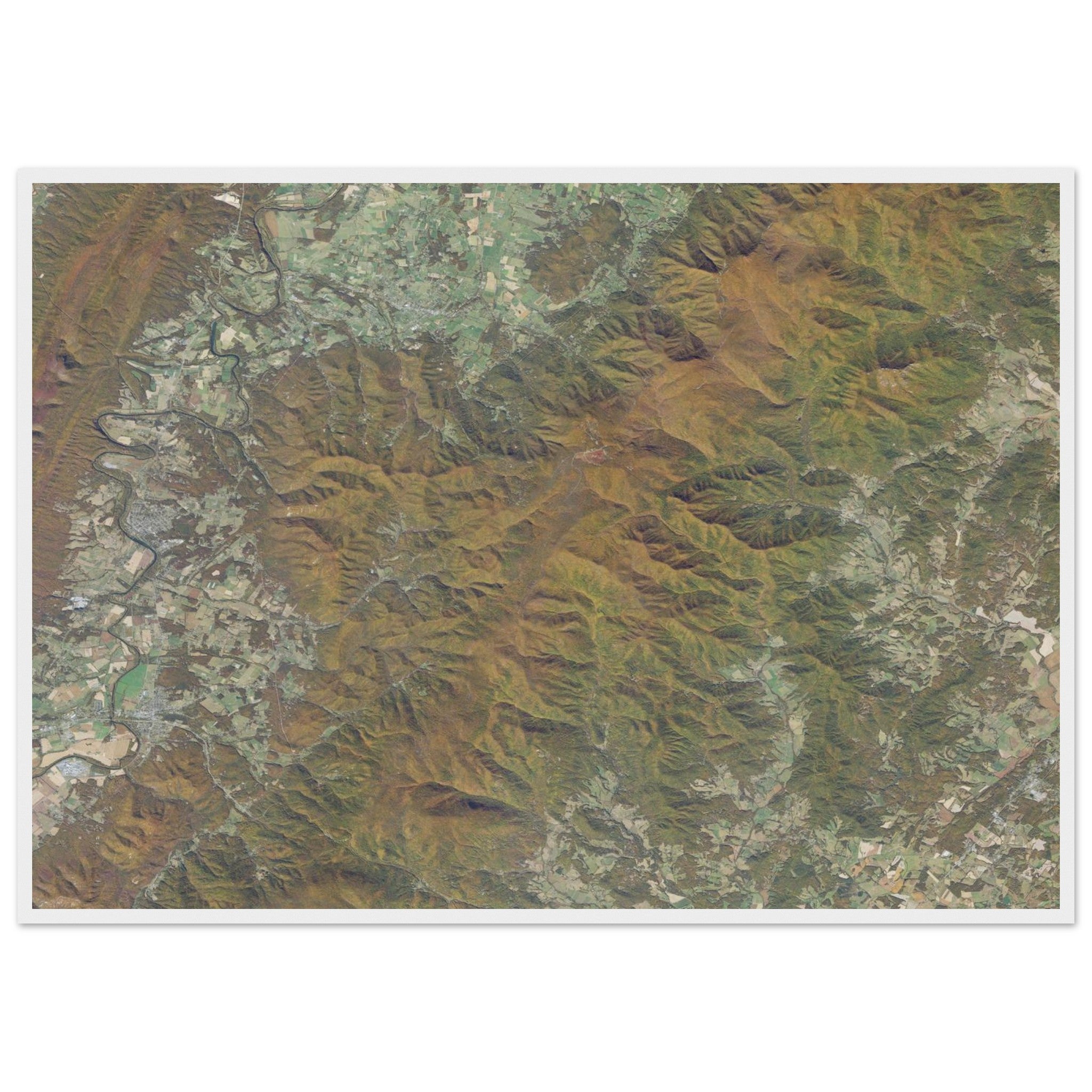 Shenandoah National Park Natural Earth Print - Ink And Atlas