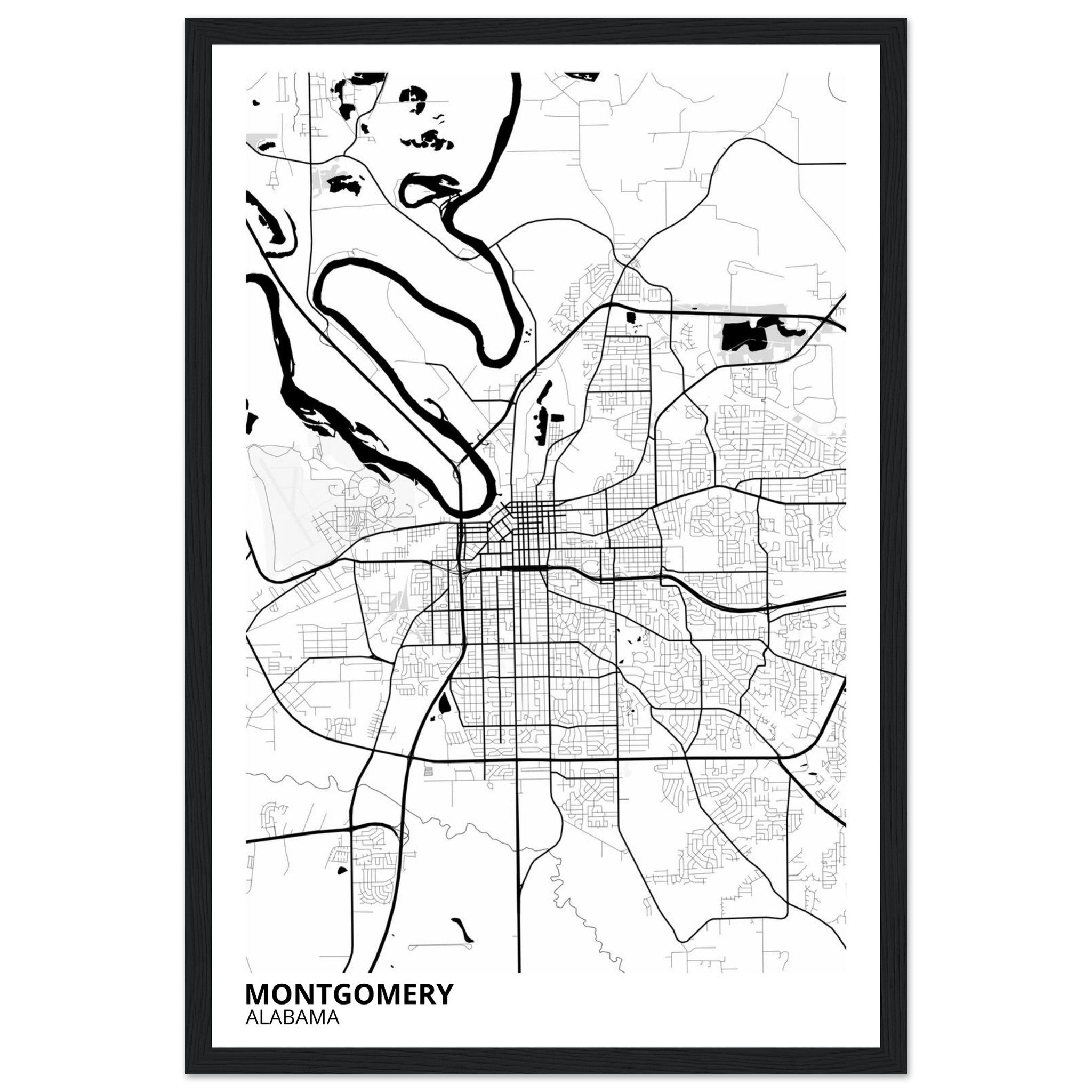 montgomery map poster print