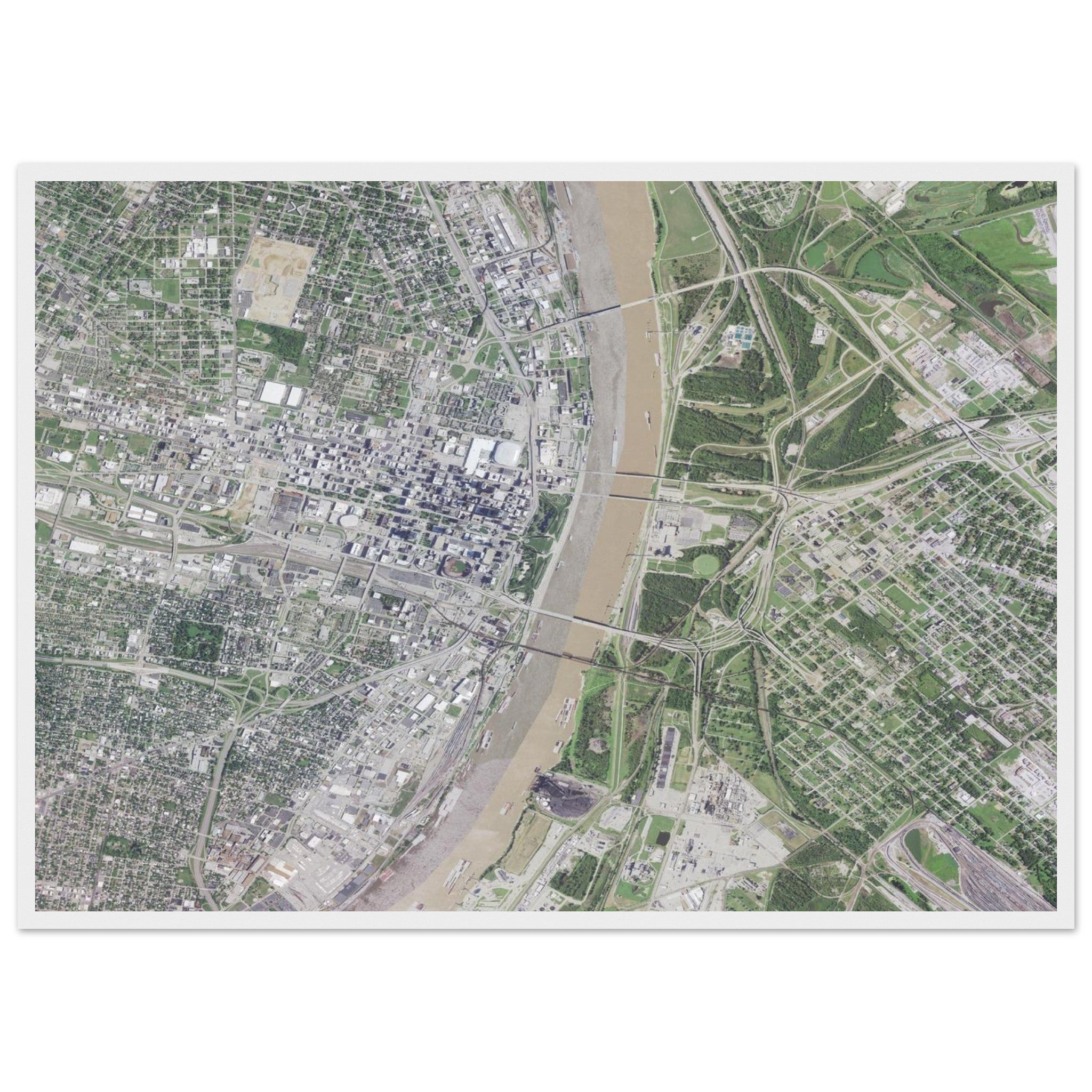 Gateway Arch National Park Natural Earth Print - Ink And Atlas
