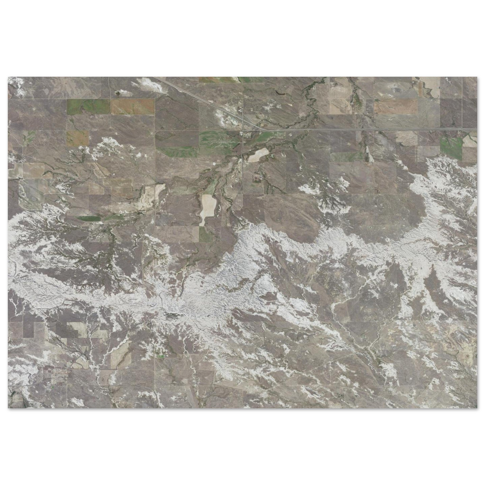 Theodore Roosevelt National Park Natural Earth Print - Ink And Atlas