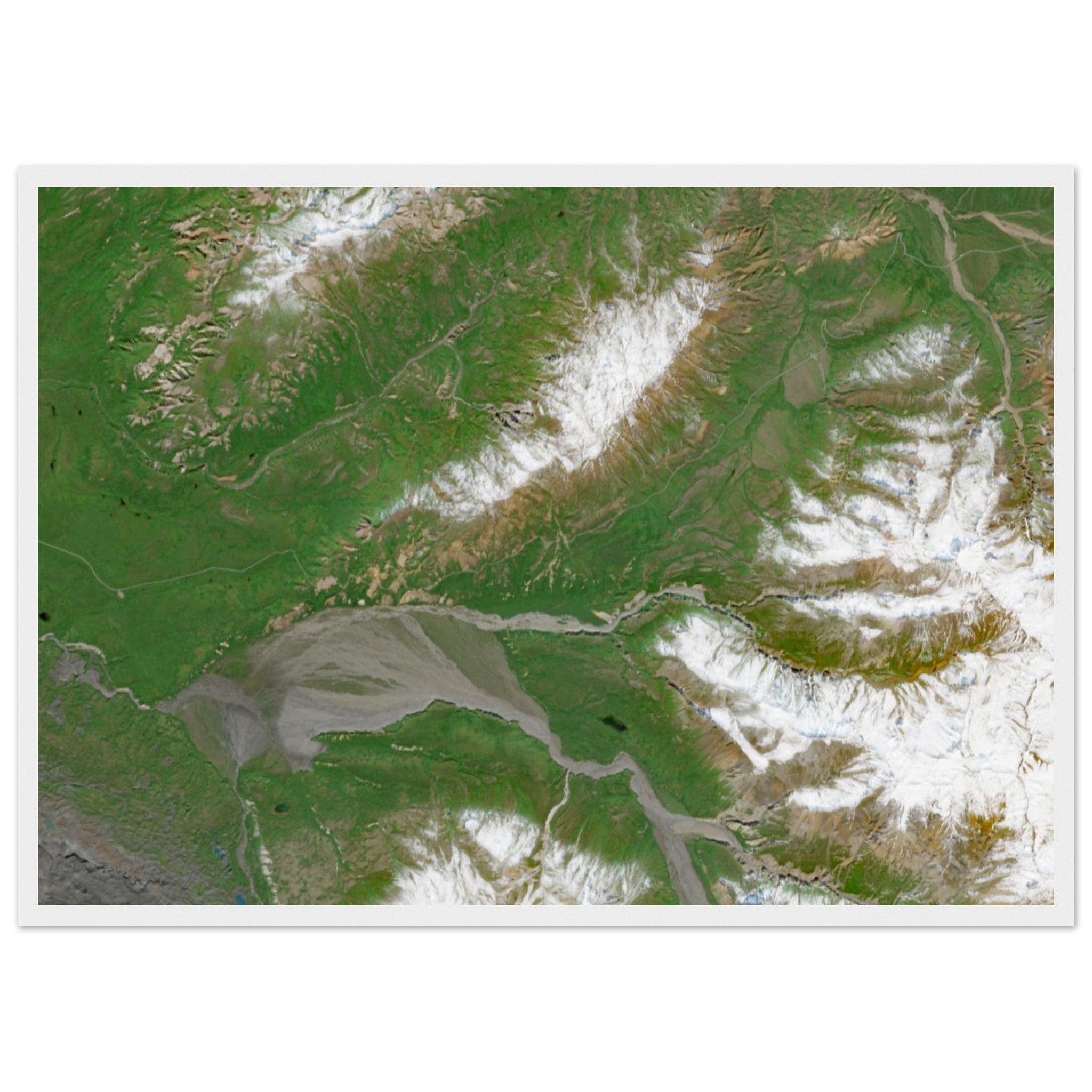 Denali National Park Natural Earth Print - Ink And Atlas