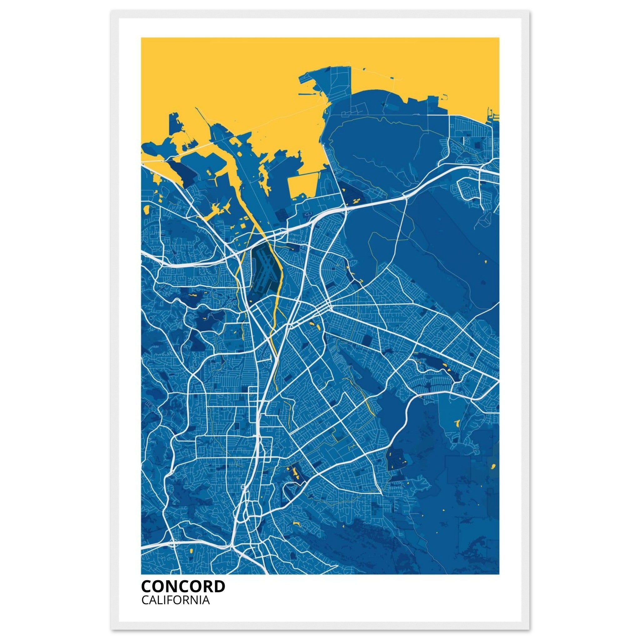 concord map poster print