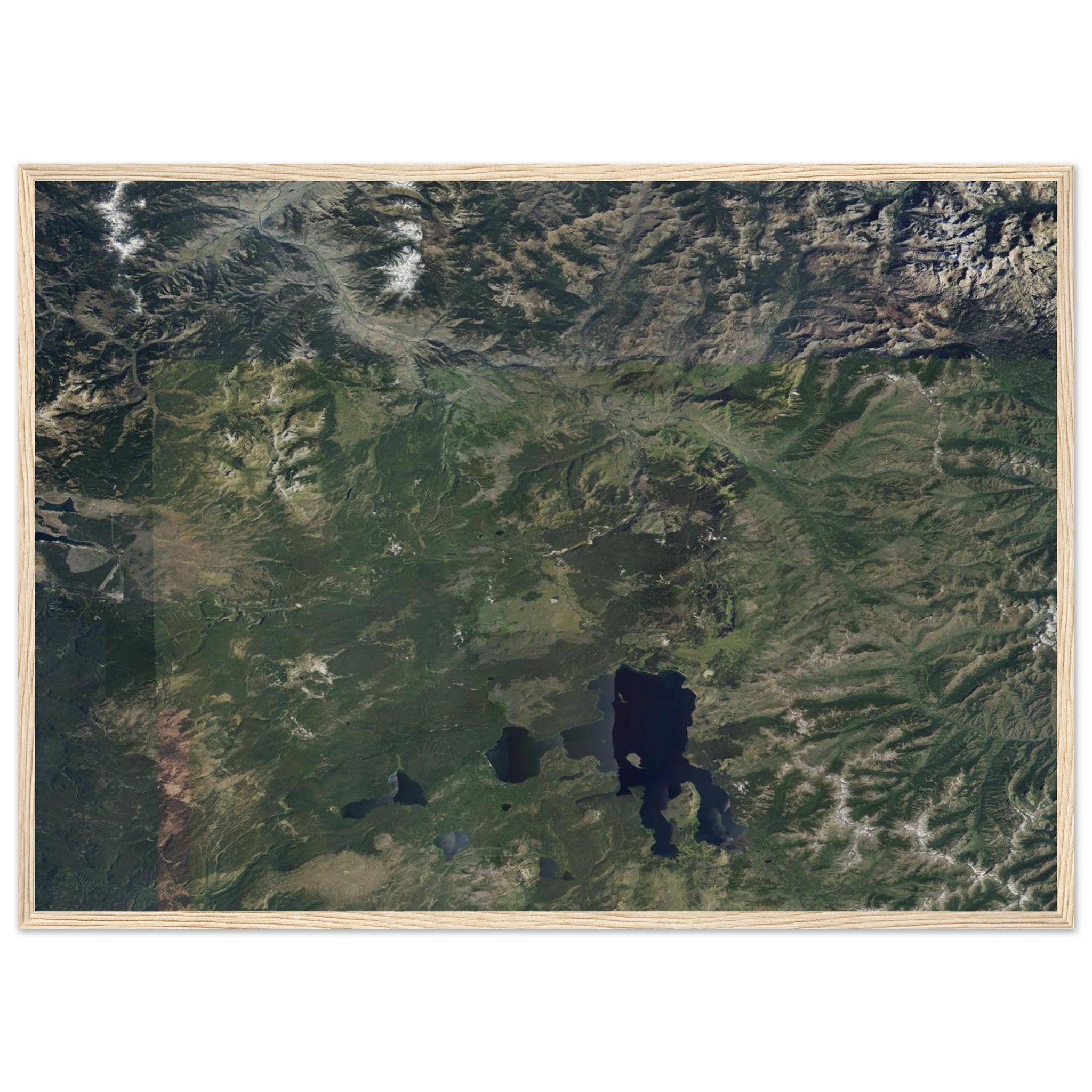Yellowstone National Park Natural Earth Print - Ink And Atlas