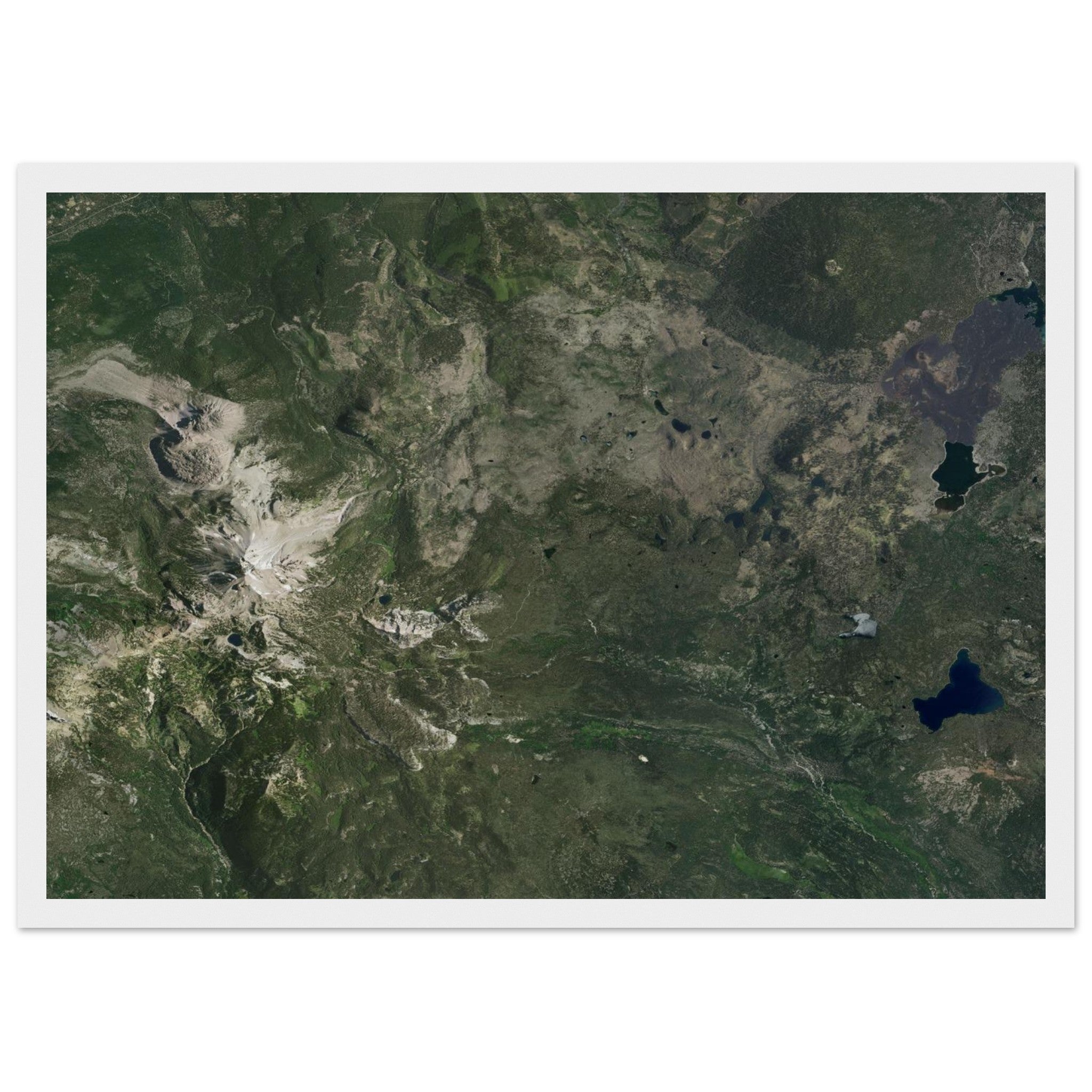 Lassen Volcanic National Park Natural Earth Print - Ink And Atlas