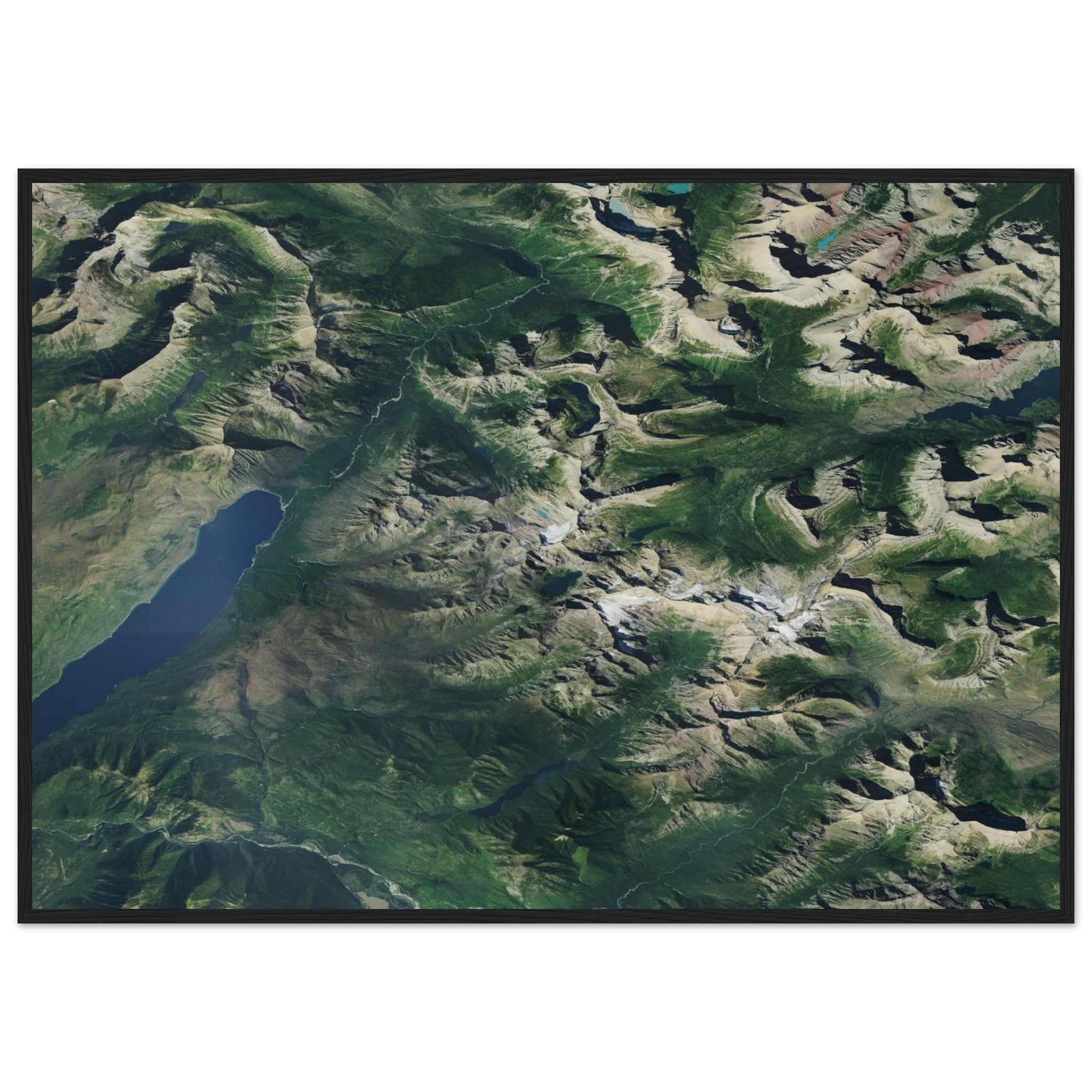 Glacier National Park Natural Earth Print - Ink And Atlas