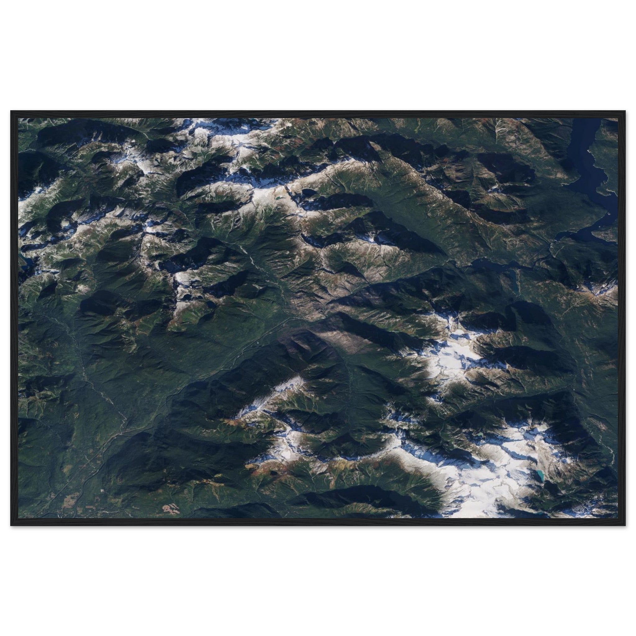 North Cascades National Park Natural Earth Print - Ink And Atlas