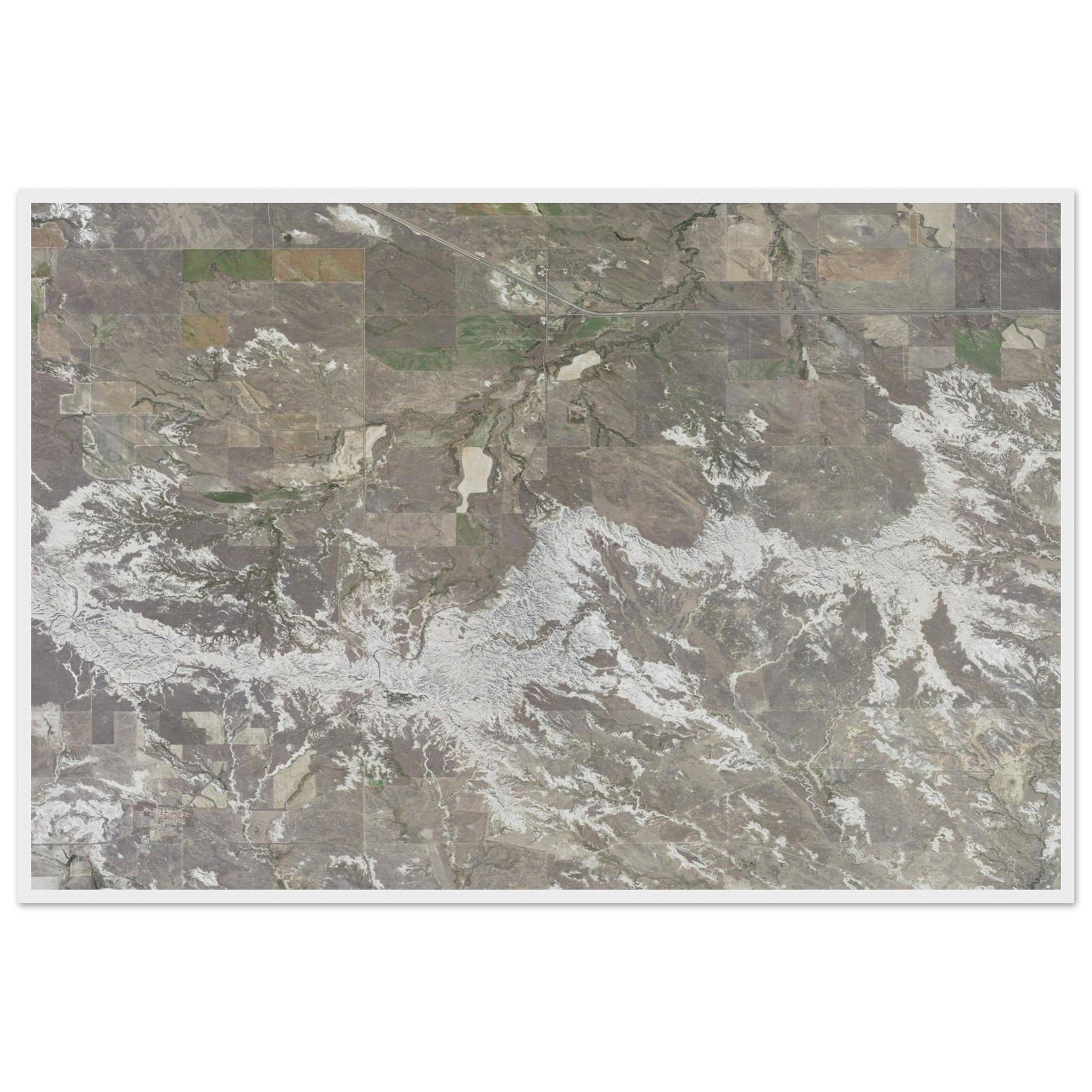 Theodore Roosevelt National Park Natural Earth Print - Ink And Atlas