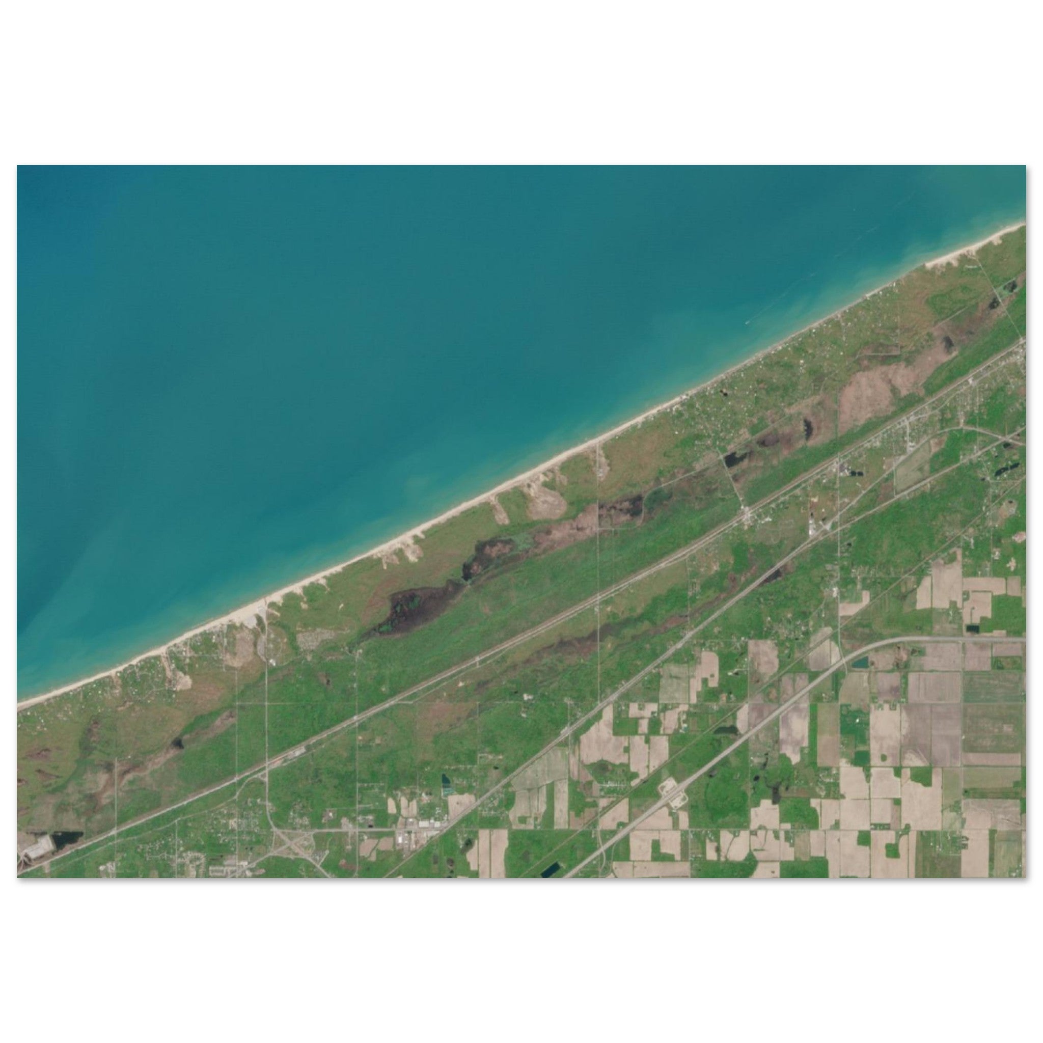 Indiana Dunes National Park Natural Earth Print - Ink And Atlas