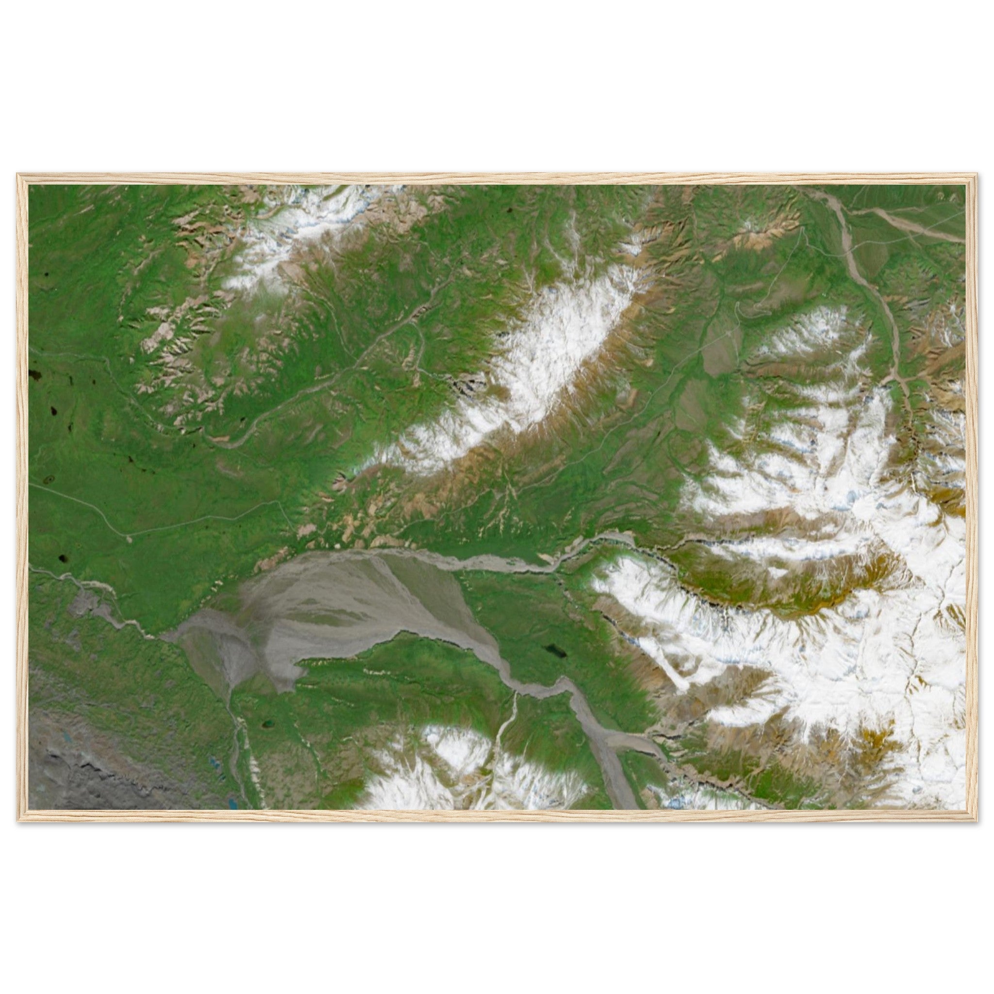 Denali National Park Natural Earth Print - Ink And Atlas