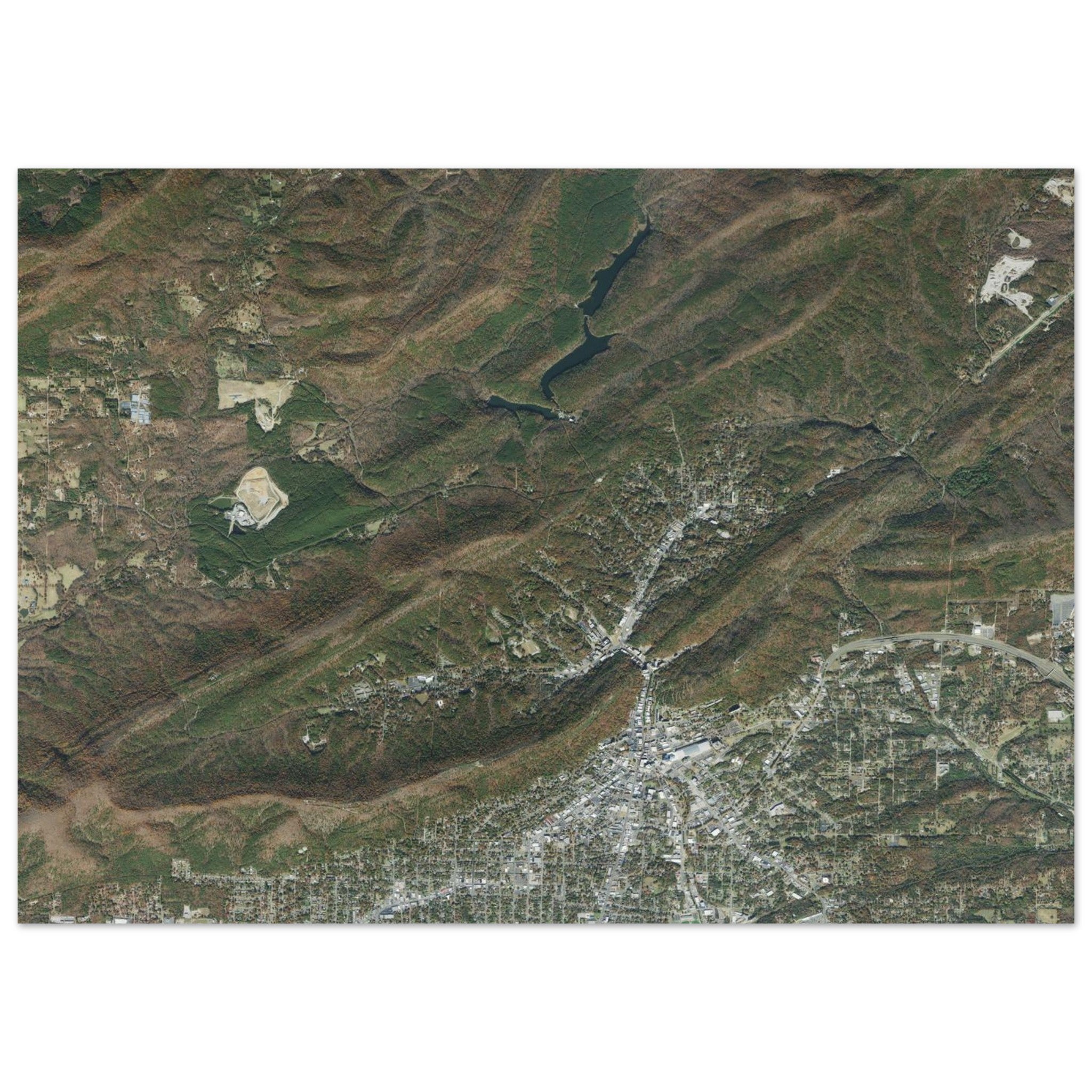 Hot Springs National Park Natural Earth Print - Ink And Atlas