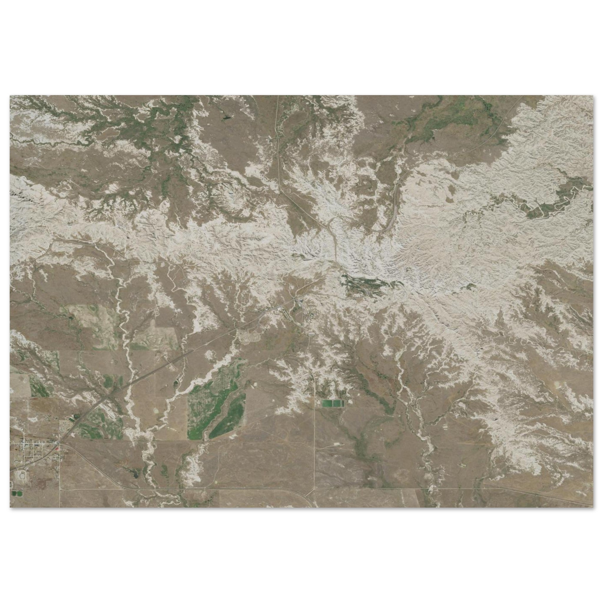 Badlands National Park Natural Earth Print - Ink And Atlas