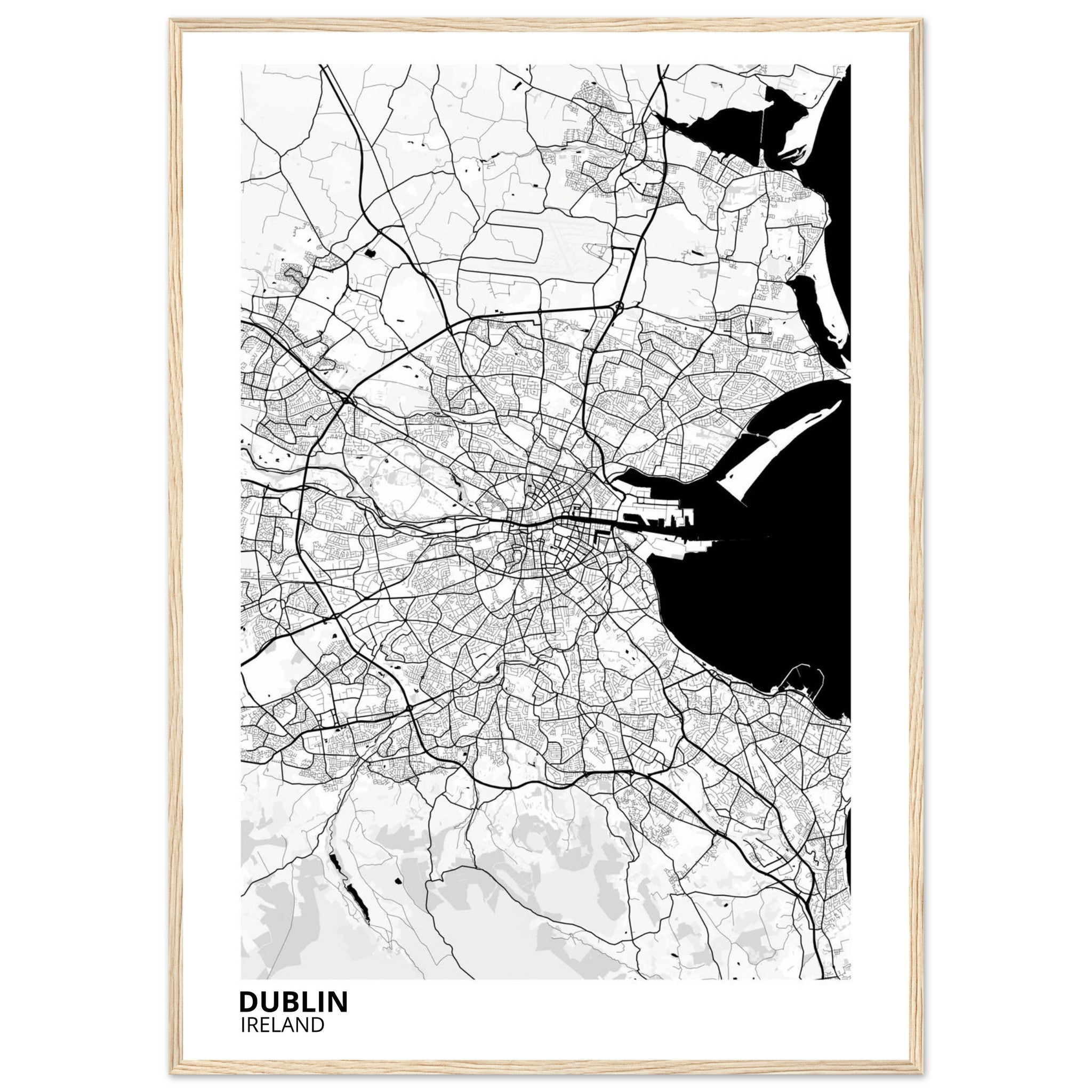 Dublin Ireland City Map Poster | Custom Map Art Print - Ink And Atlas
