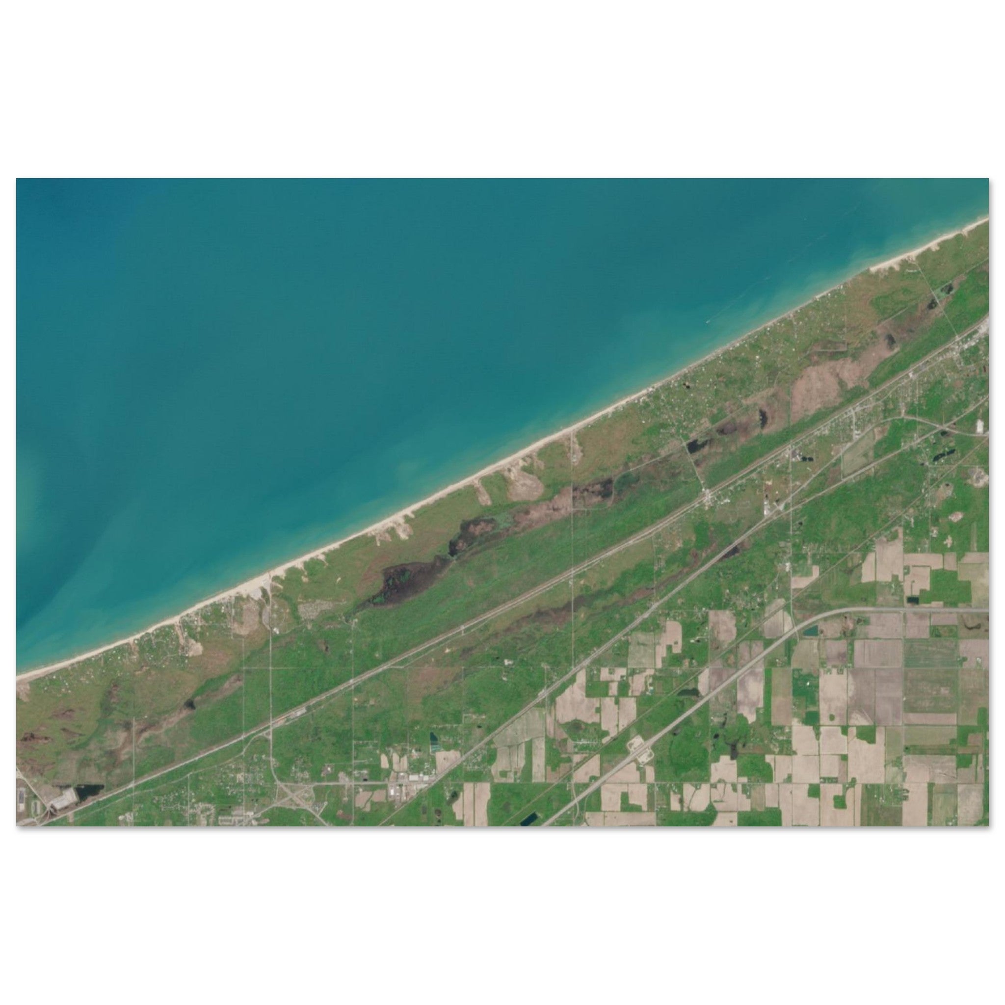Indiana Dunes National Park Natural Earth Print - Ink And Atlas
