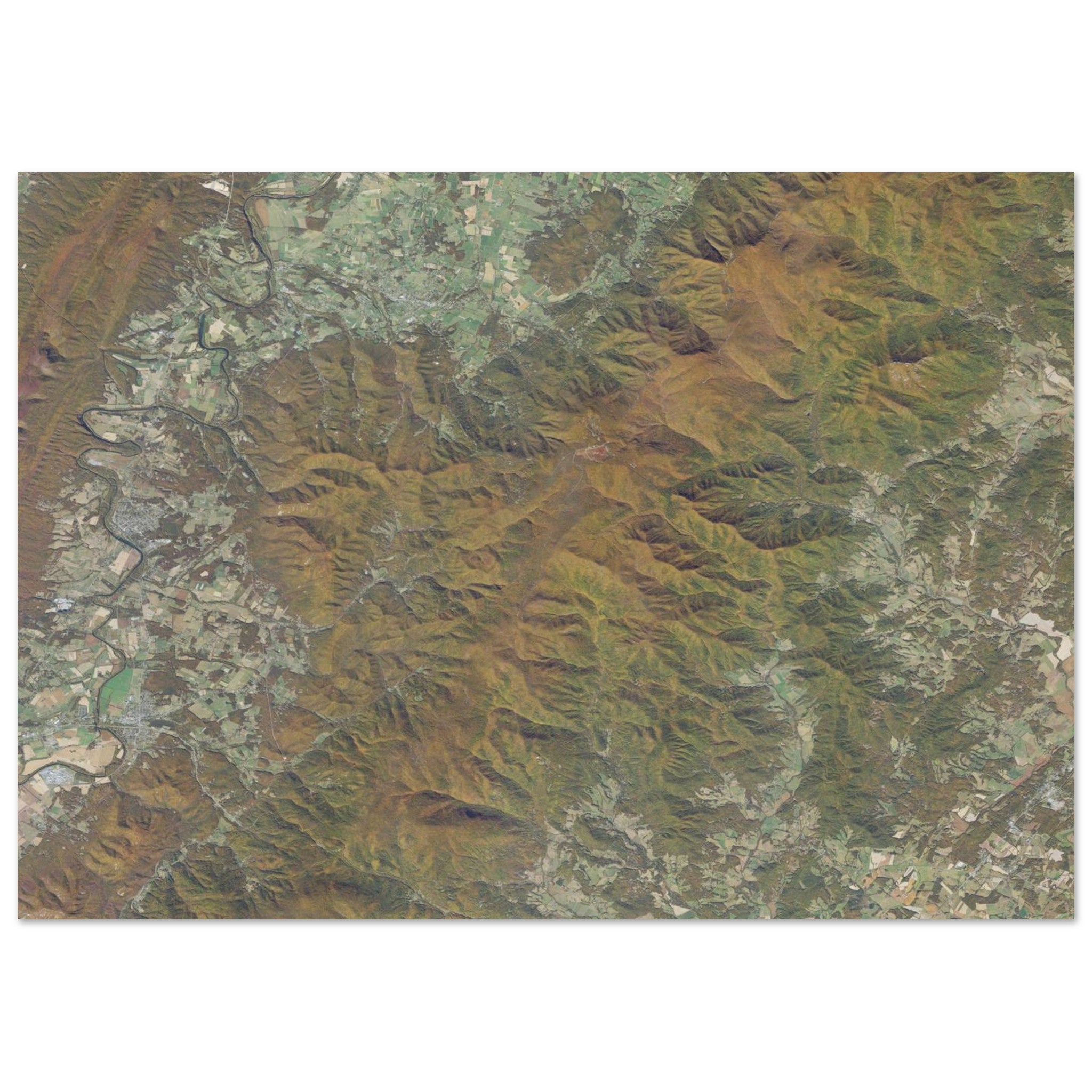 Shenandoah National Park Natural Earth Print - Ink And Atlas