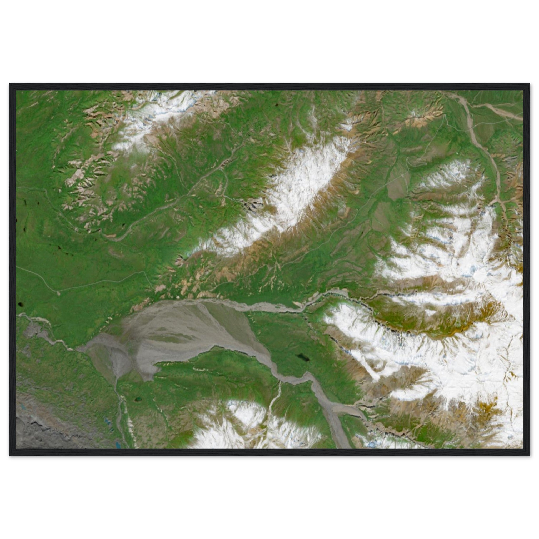 Denali National Park Natural Earth Print - Ink And Atlas