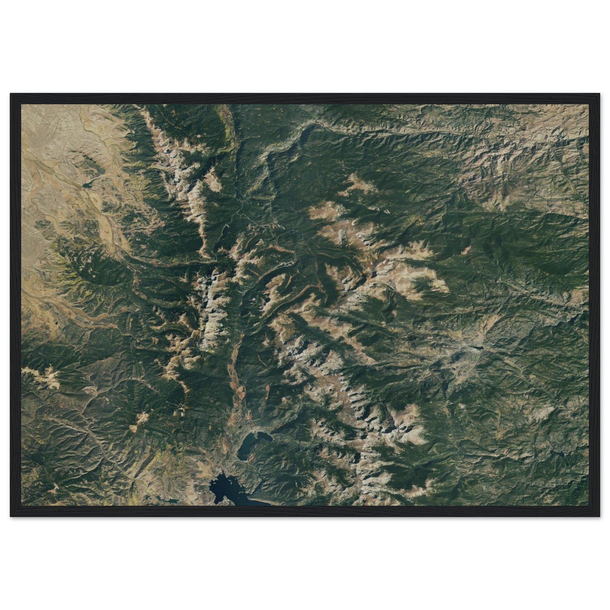 Rocky Mountains National Park Natural Earth Print - Ink And Atlas