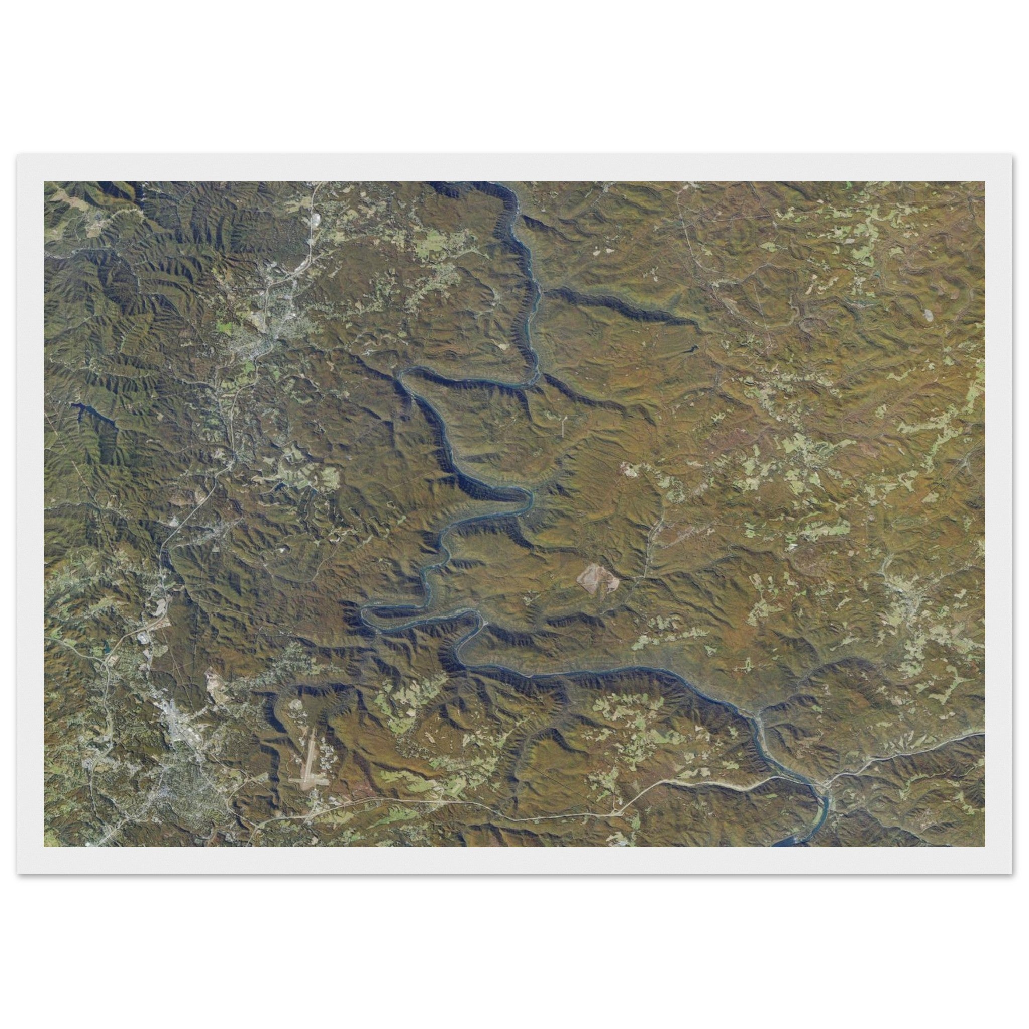 New River Gorge National Park Natural Earth Print - Ink And Atlas