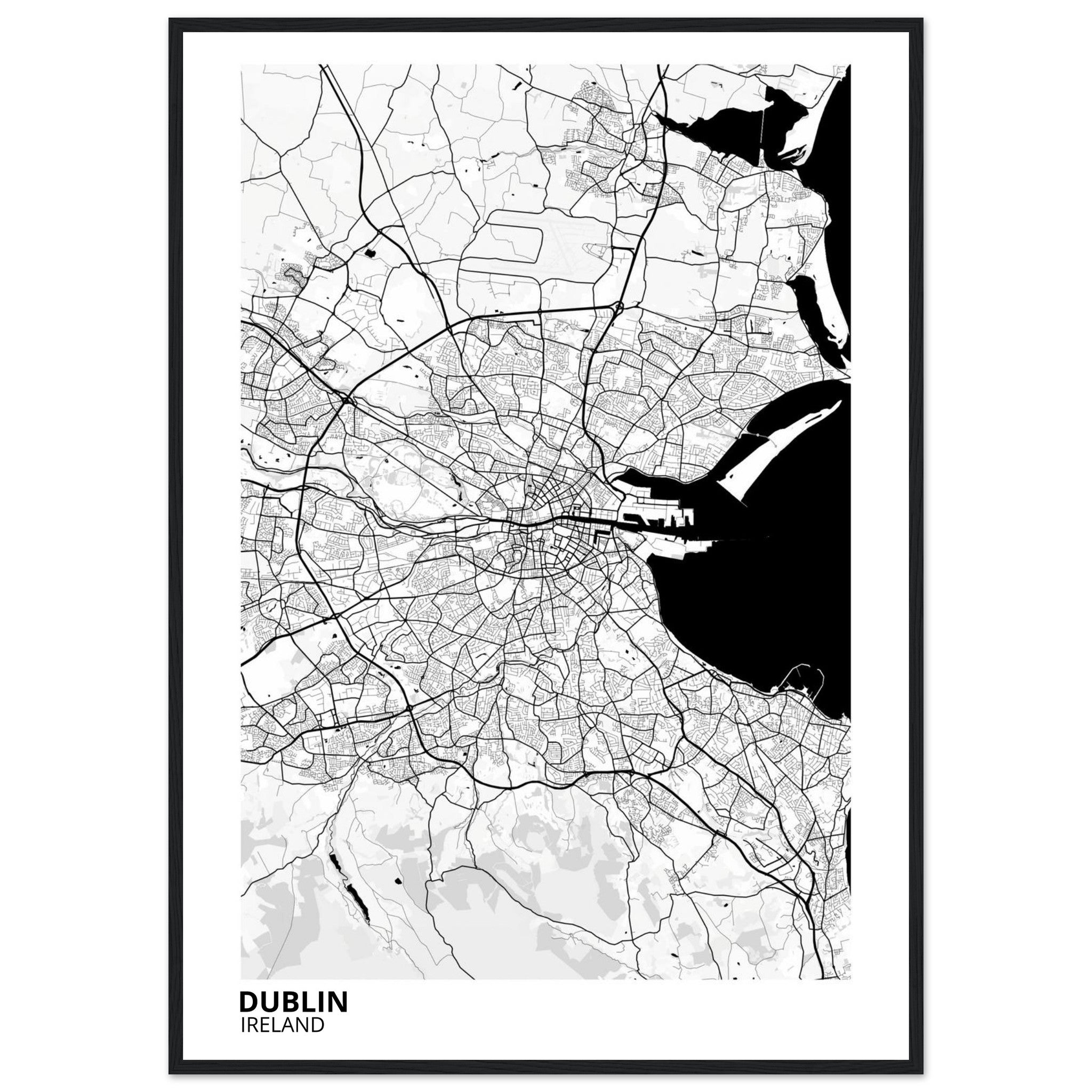 Dublin Ireland City Map Poster | Custom Map Art Print - Ink And Atlas