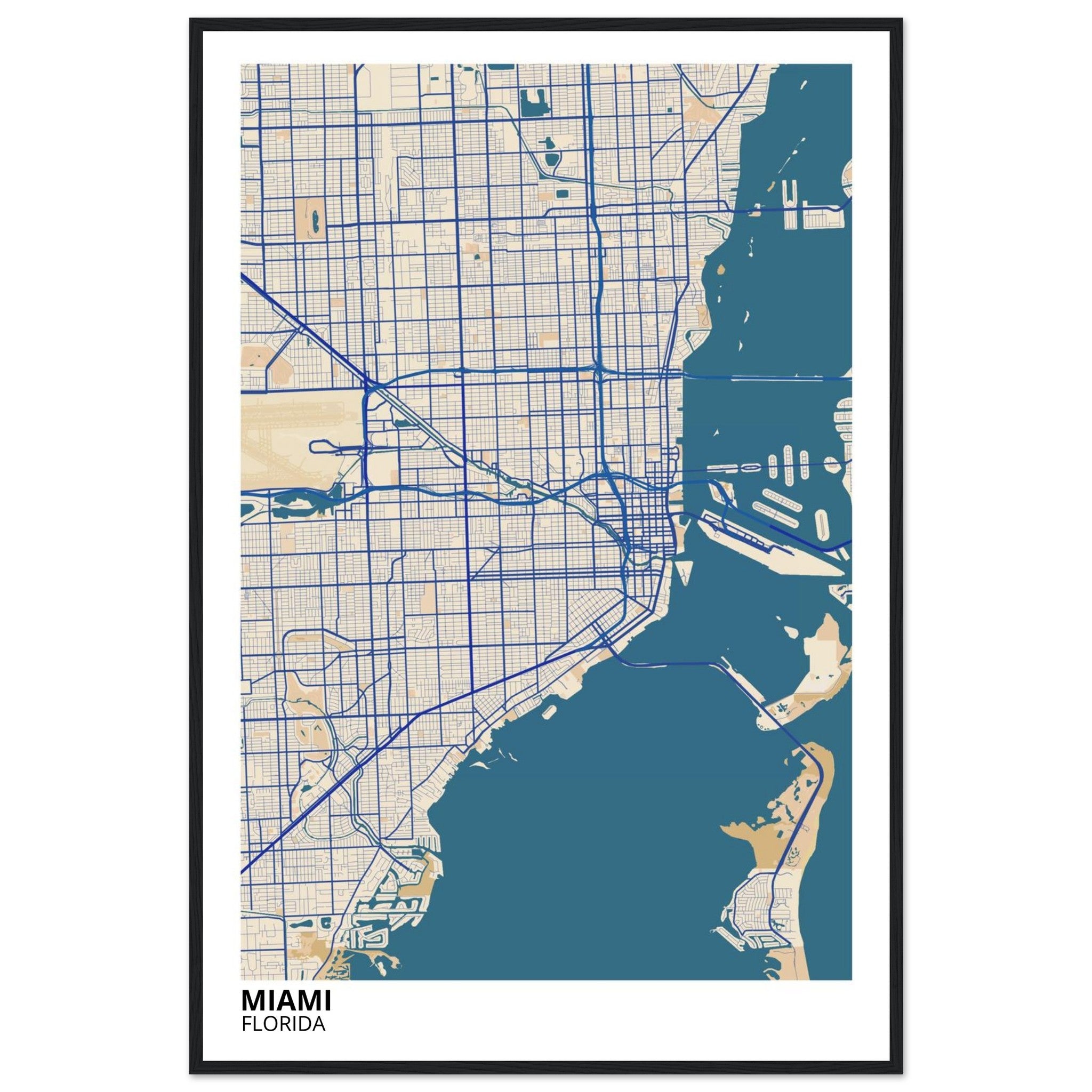 miami modern city map 