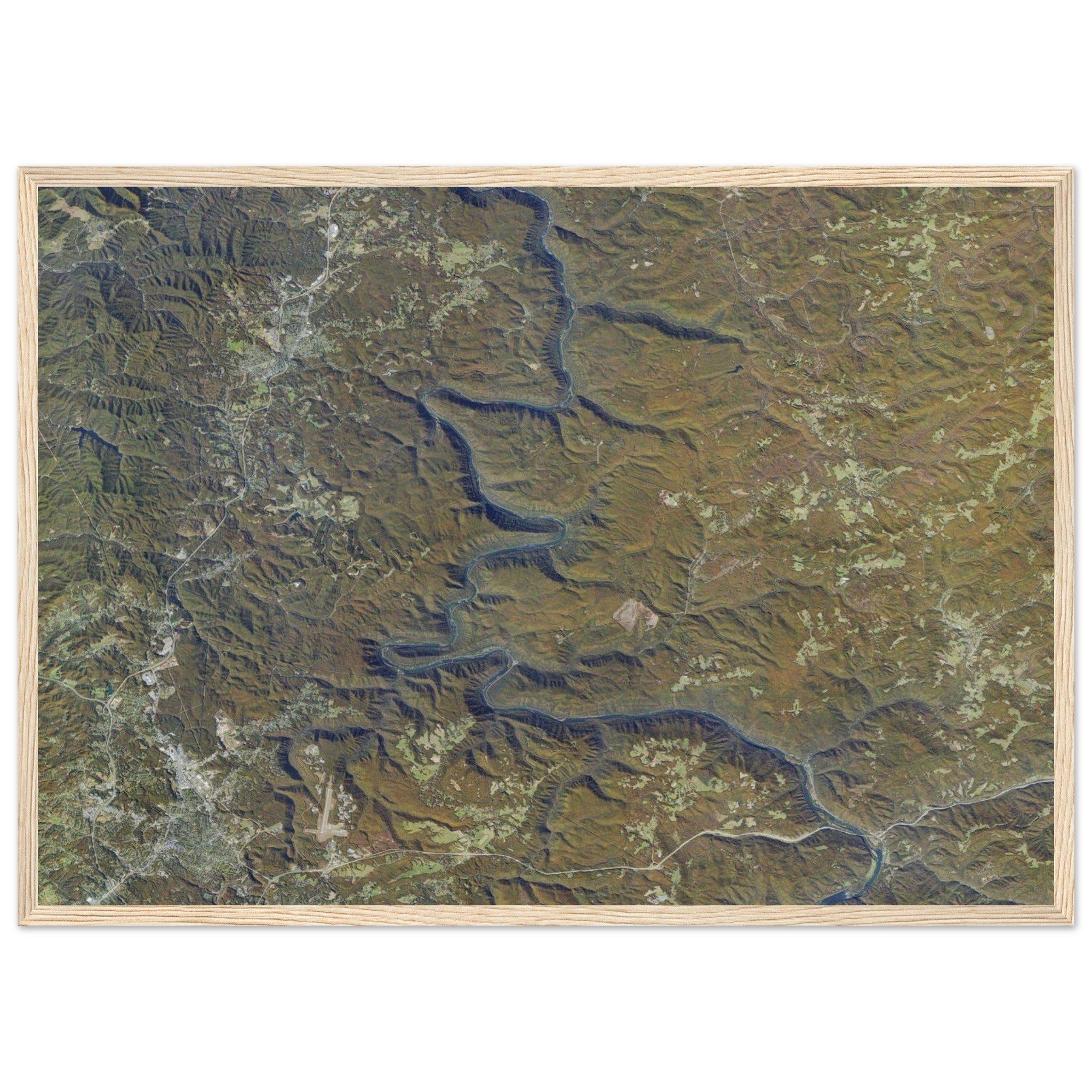New River Gorge National Park Natural Earth Print - Ink And Atlas