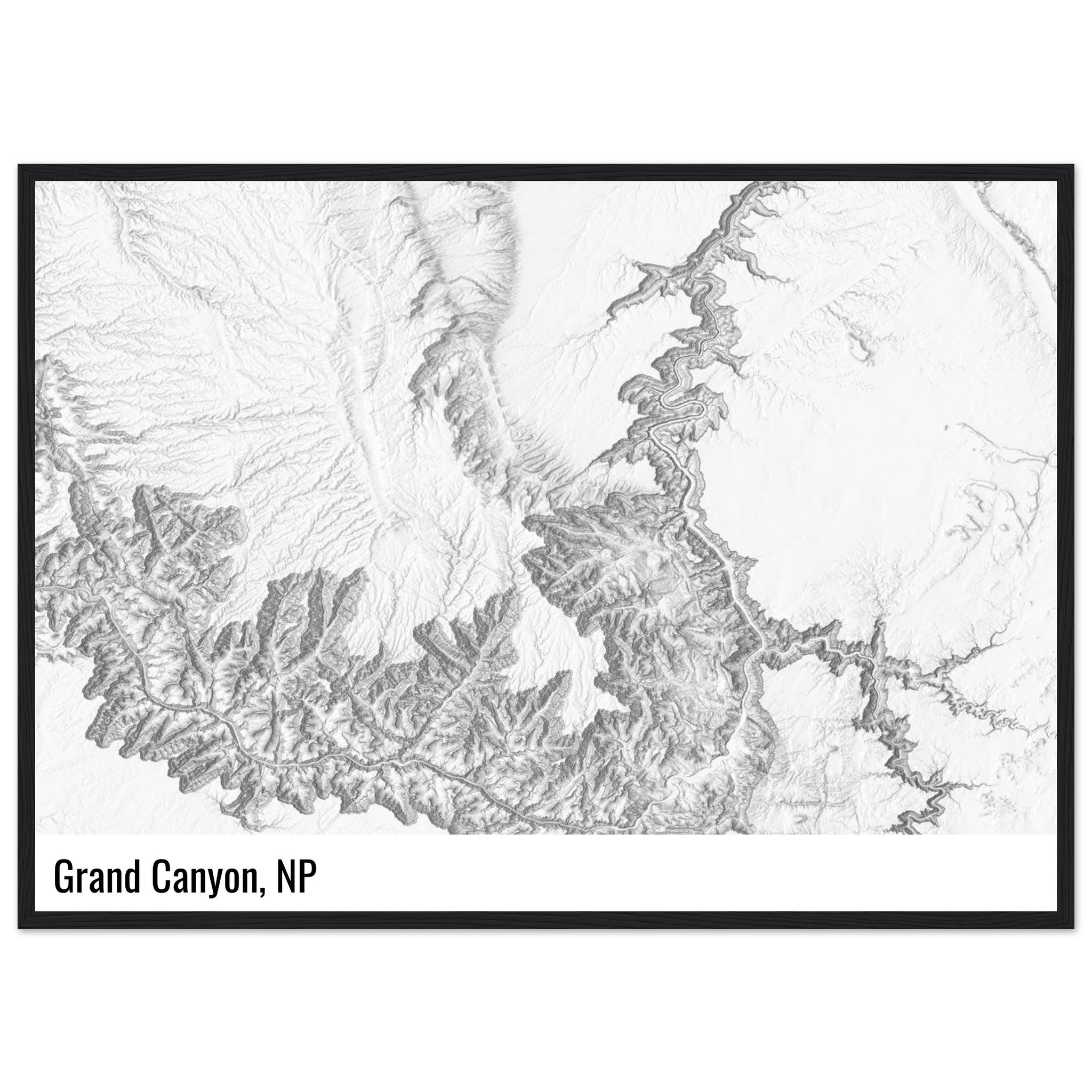 custom shaded relief print
