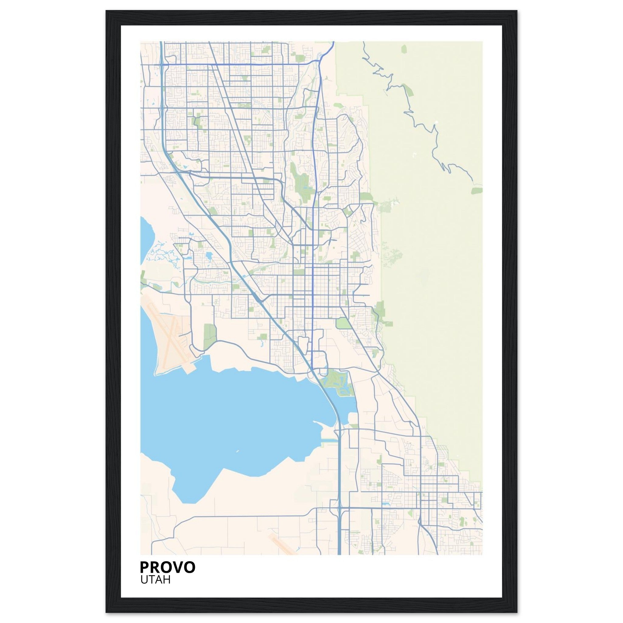 provo map poster print