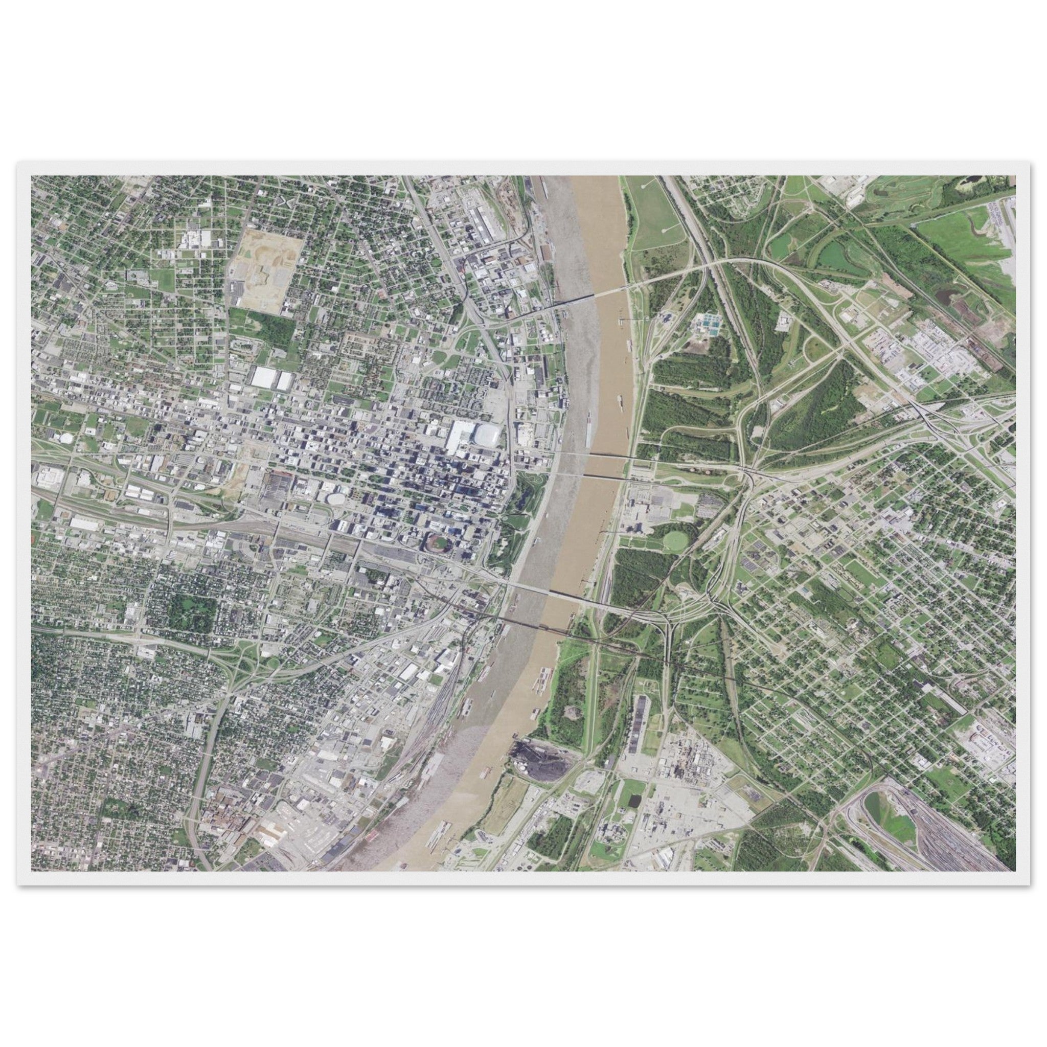 Gateway Arch National Park Natural Earth Print - Ink And Atlas