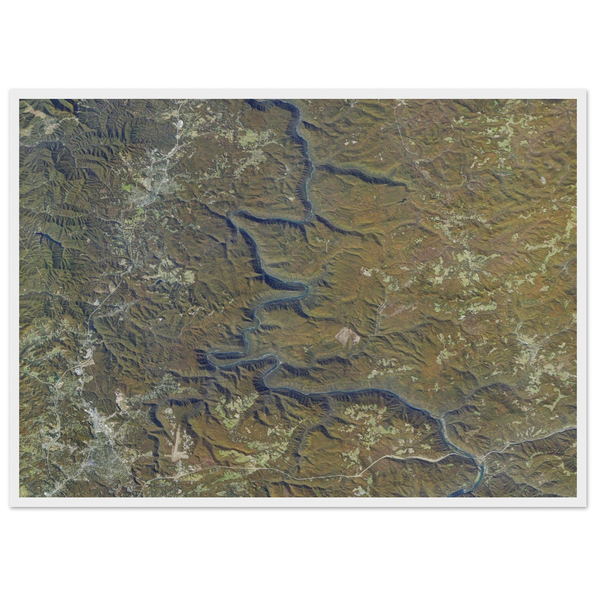New River Gorge National Park Natural Earth Print - Ink And Atlas
