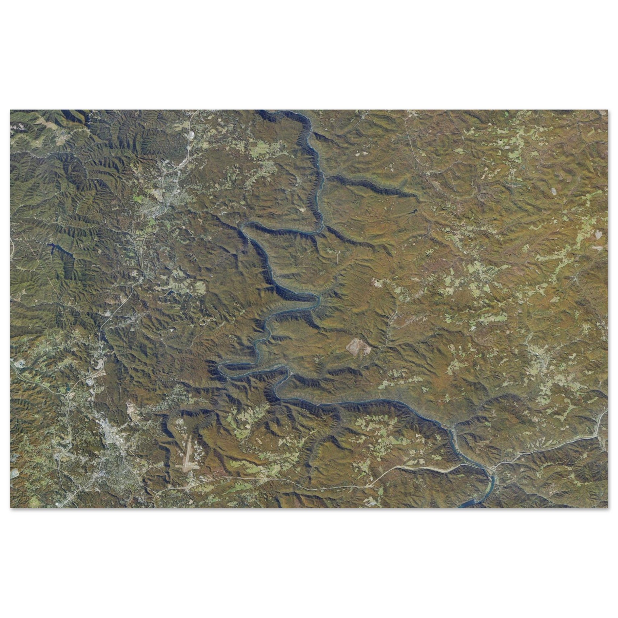 New River Gorge National Park Natural Earth Print - Ink And Atlas