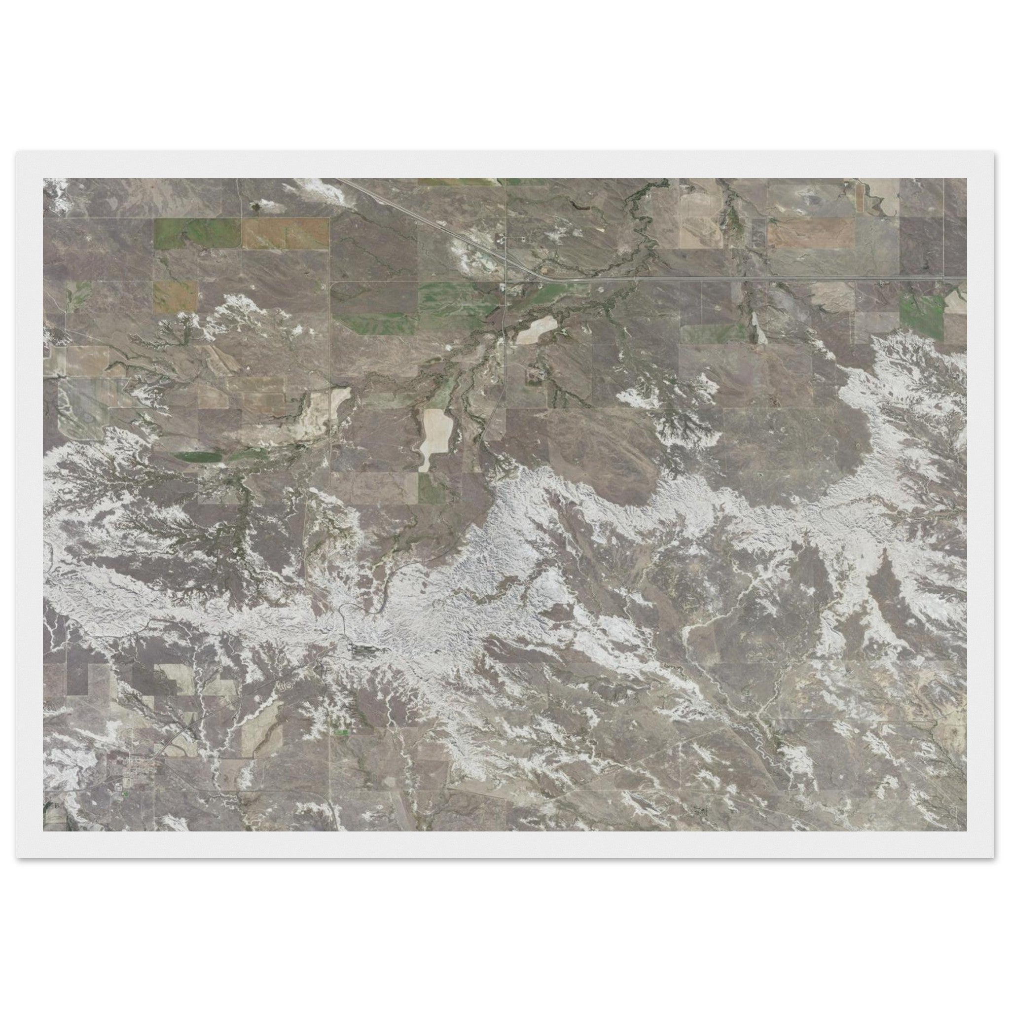 Theodore Roosevelt National Park Natural Earth Print - Ink And Atlas