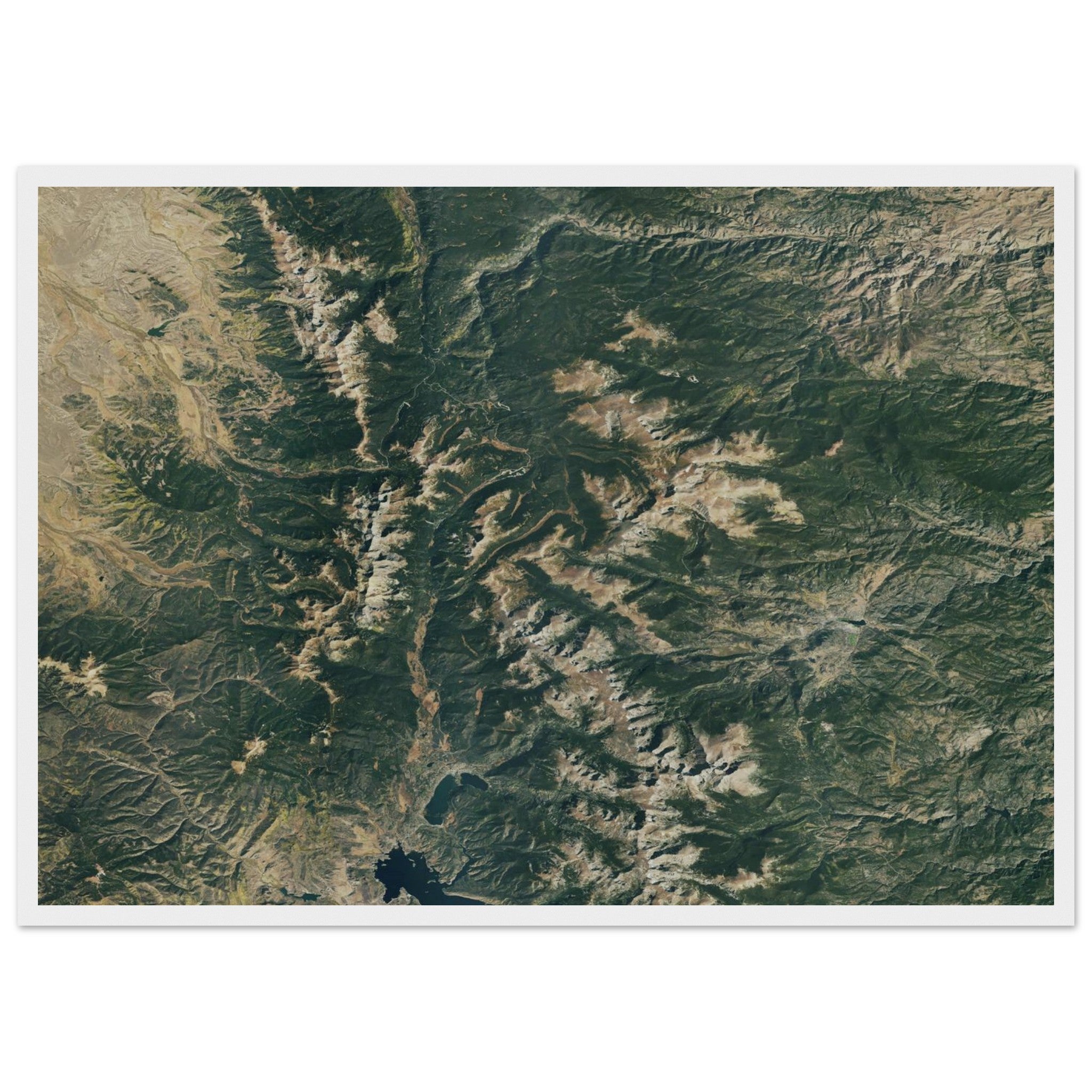 Rocky Mountains National Park Natural Earth Print - Ink And Atlas