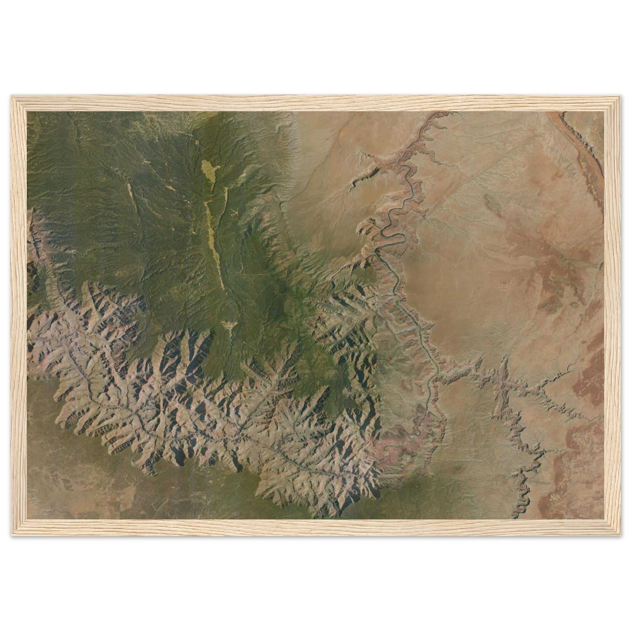 Grand Canyon National Park Natural Earth Print - Ink And Atlas