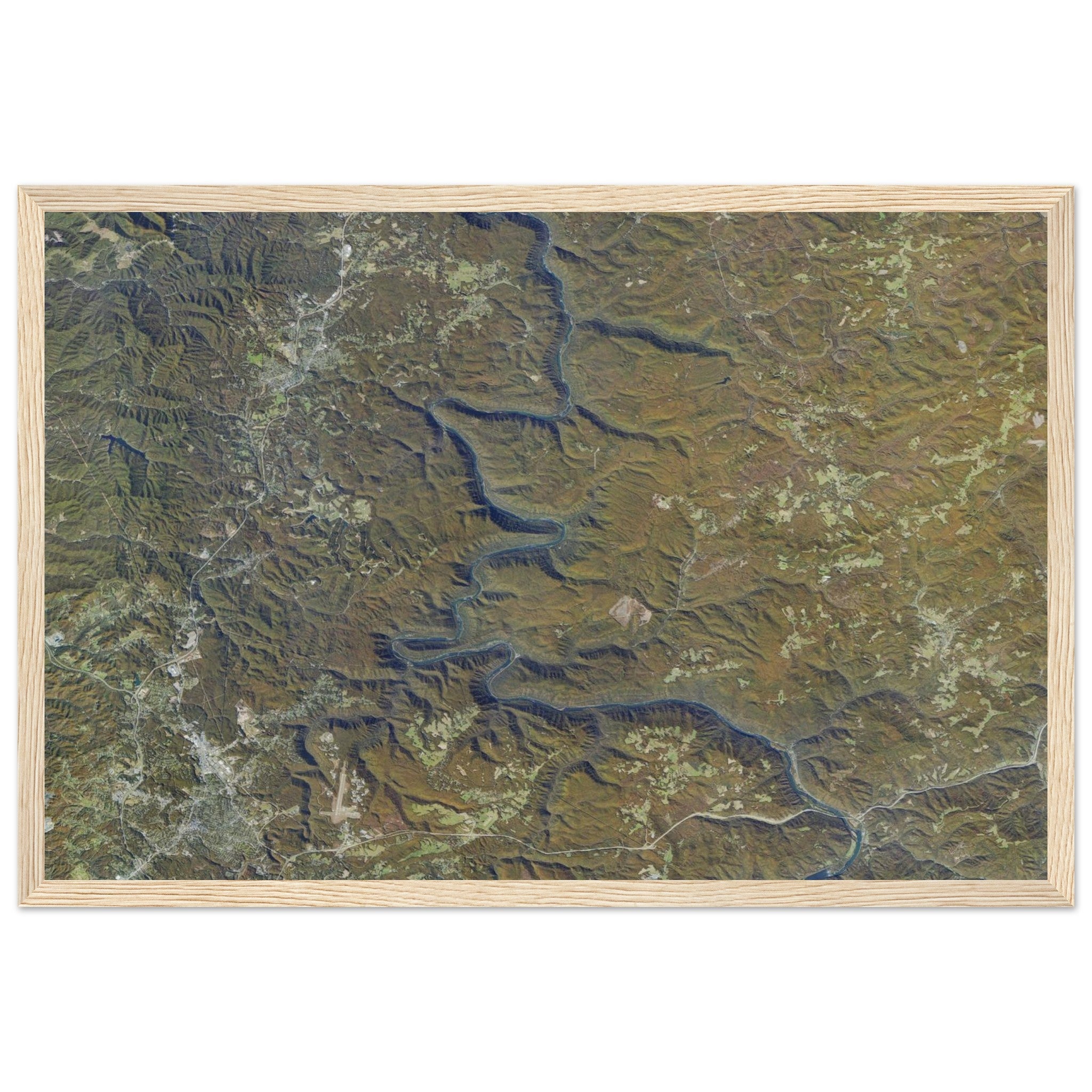 New River Gorge National Park Natural Earth Print - Ink And Atlas