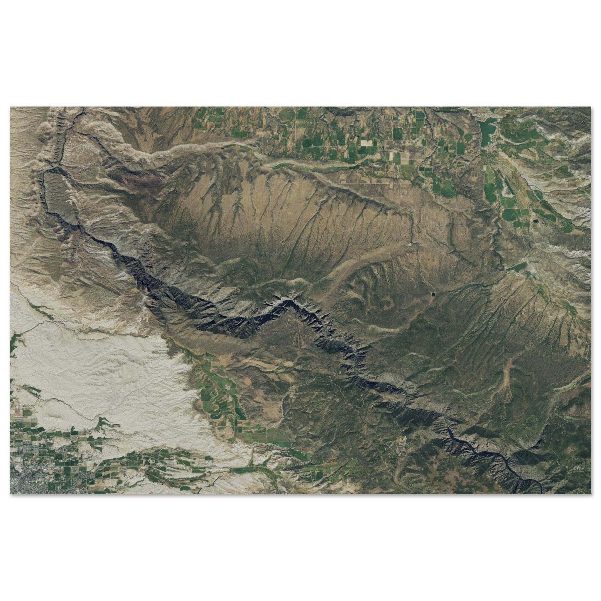 Black Canyon National Park Natural Earth Print - Ink And Atlas