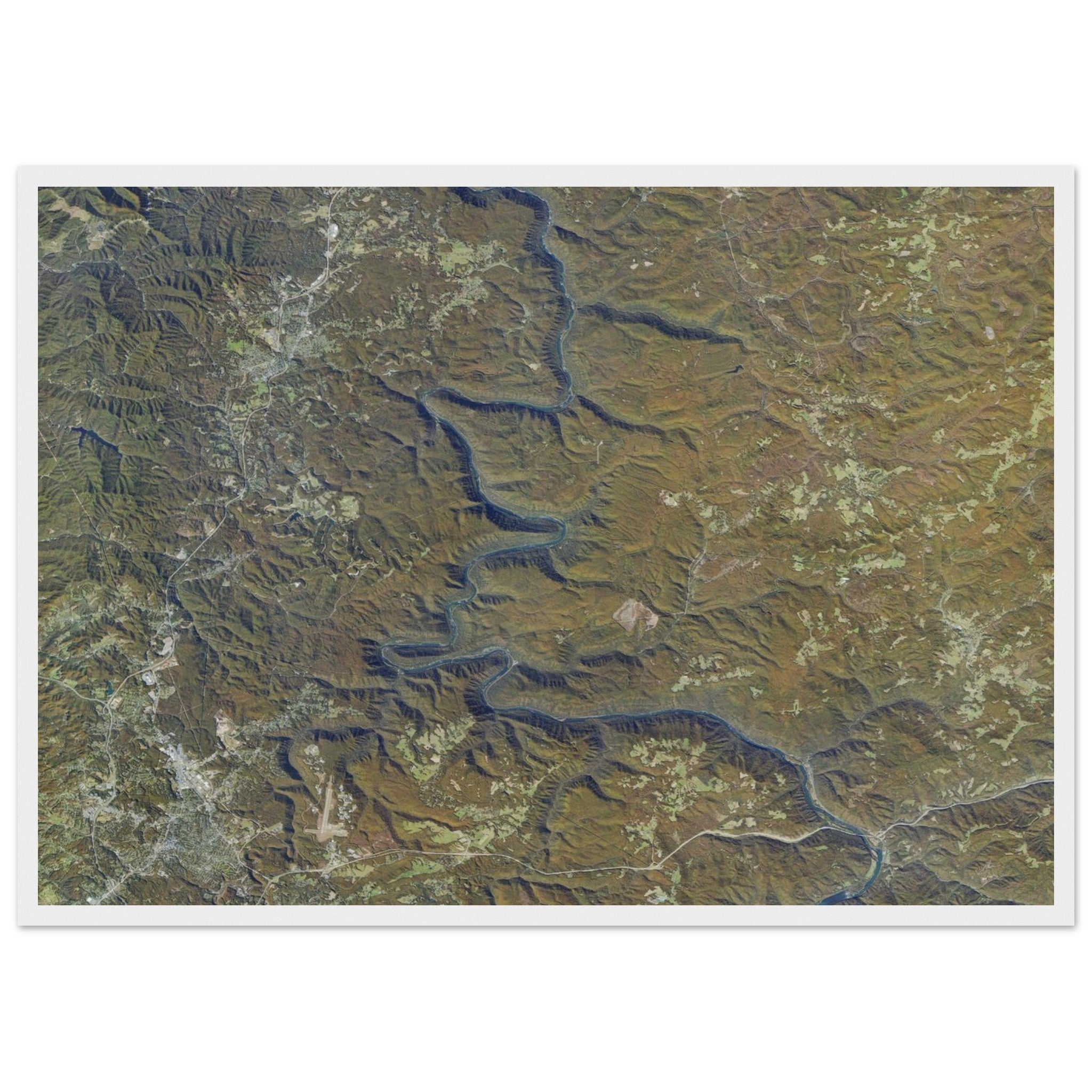 New River Gorge National Park Natural Earth Print - Ink And Atlas