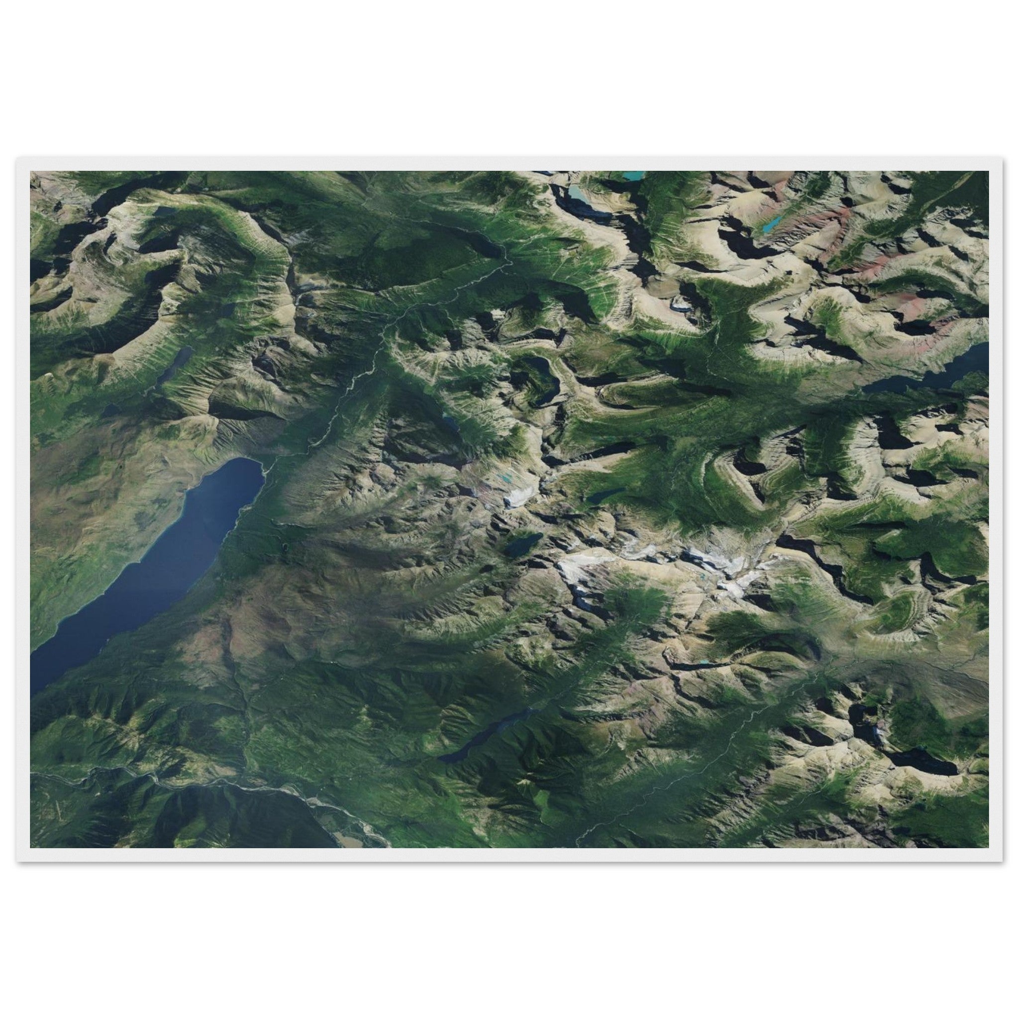 Glacier National Park Natural Earth Print - Ink And Atlas