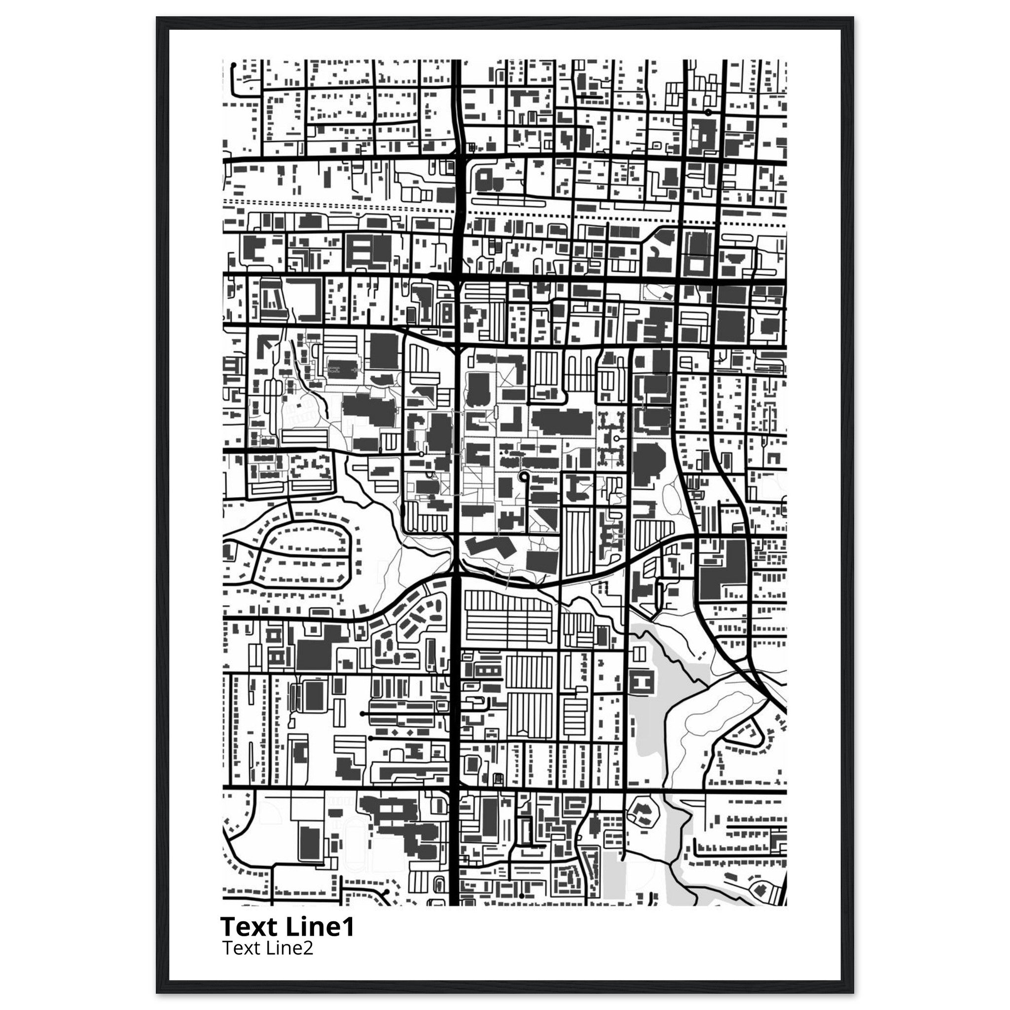 The University of Texas Arlington Campus Map Poster | Graduation Gift - Ink And Atlas