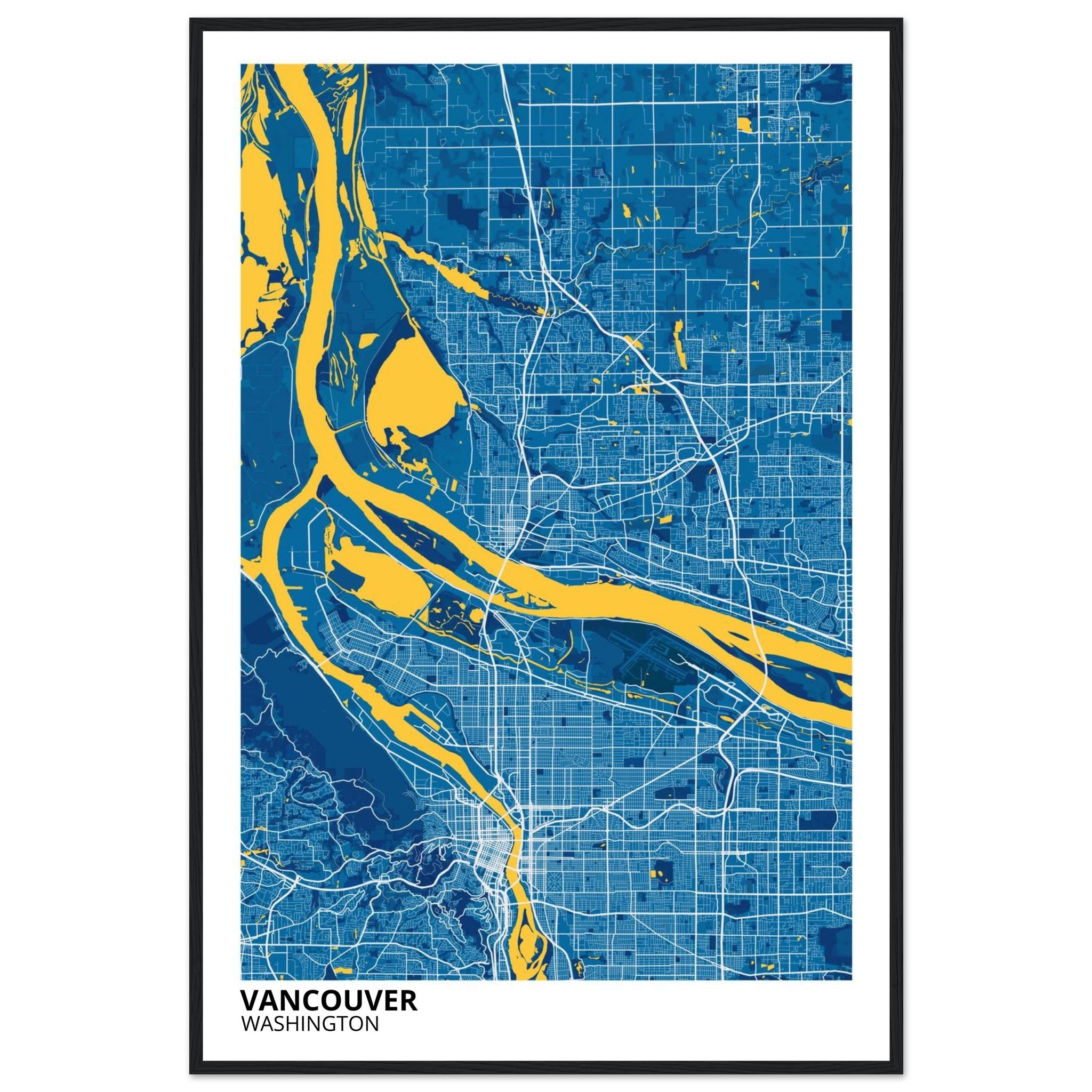 Vancouver Washington City Map Poster | Custom Map Art Print - Ink And Atlas