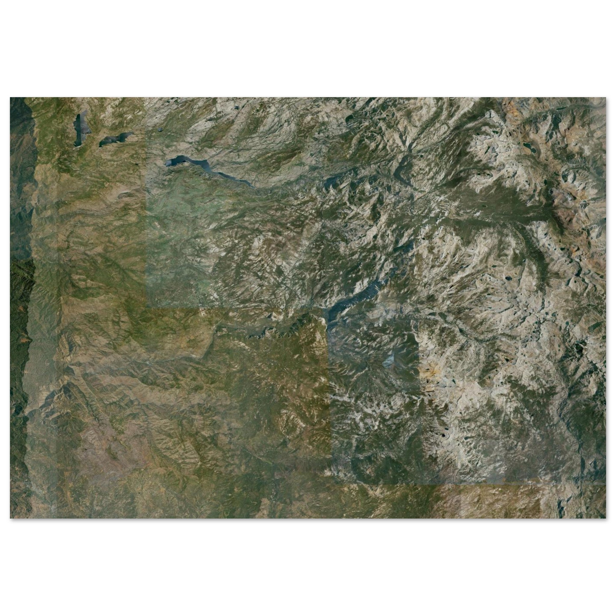 Yosemite National Park Natural Earth Print - Ink And Atlas